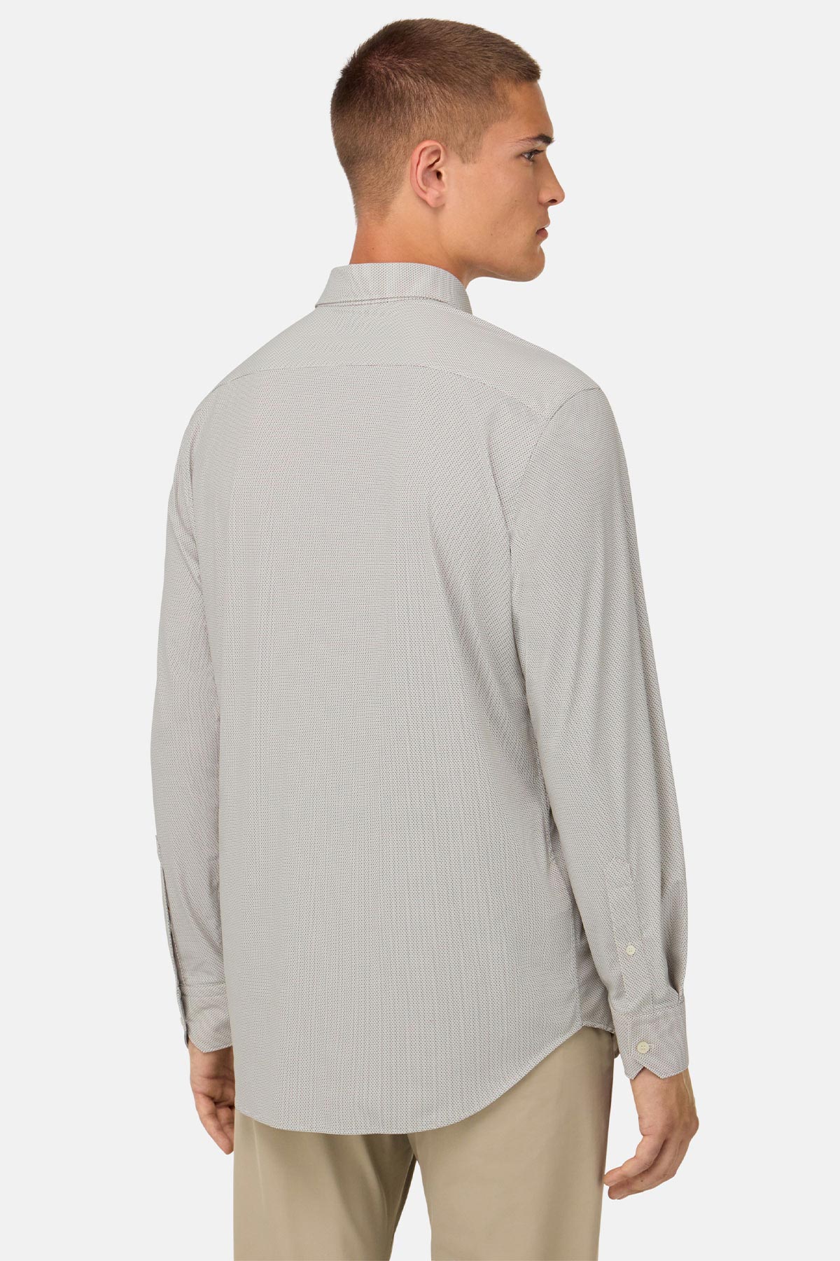 Camisa De Nailon Elástico Slim Fit image number 1