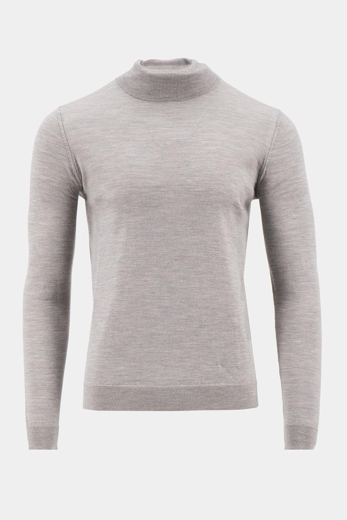 SUETER LANA MERINO CALDERONI CONTEMPORARY FIT COLOR BEIGE image number 4