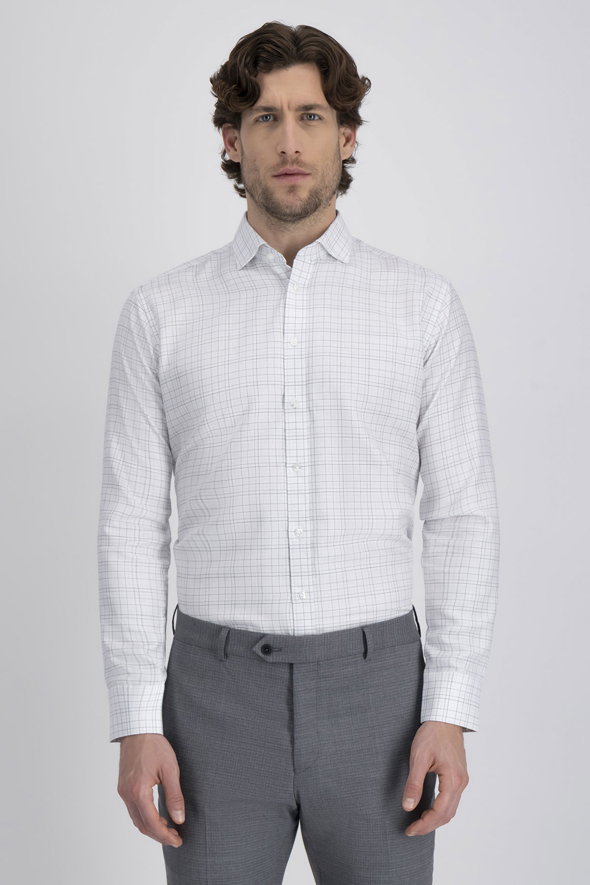 Camisa Formal Silk Protein Contemporary Fit Camisa Formal Silk Protein Contemporary Fit