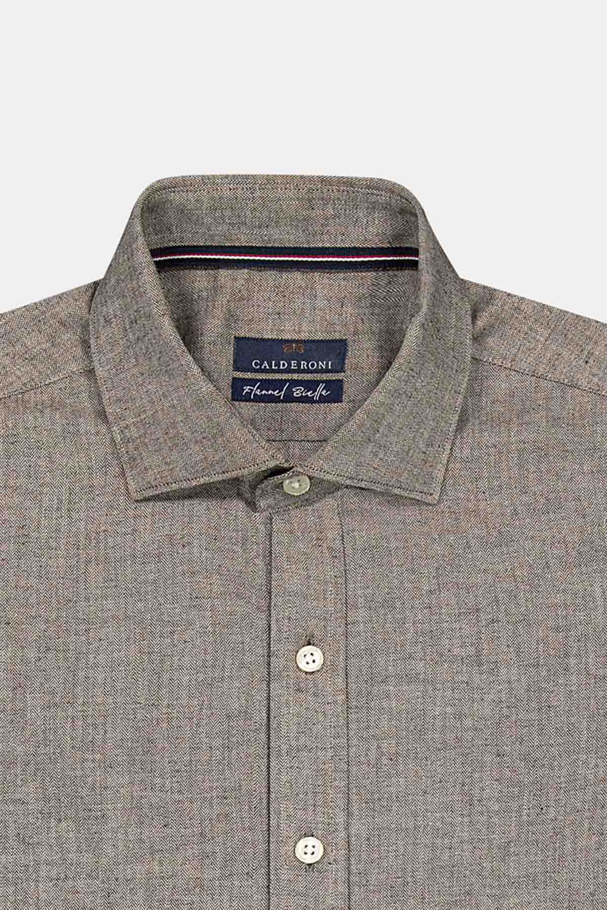 CAMISA CASUAL CALDERONI CAFÉ CONTEMPORARY FIT image number 1