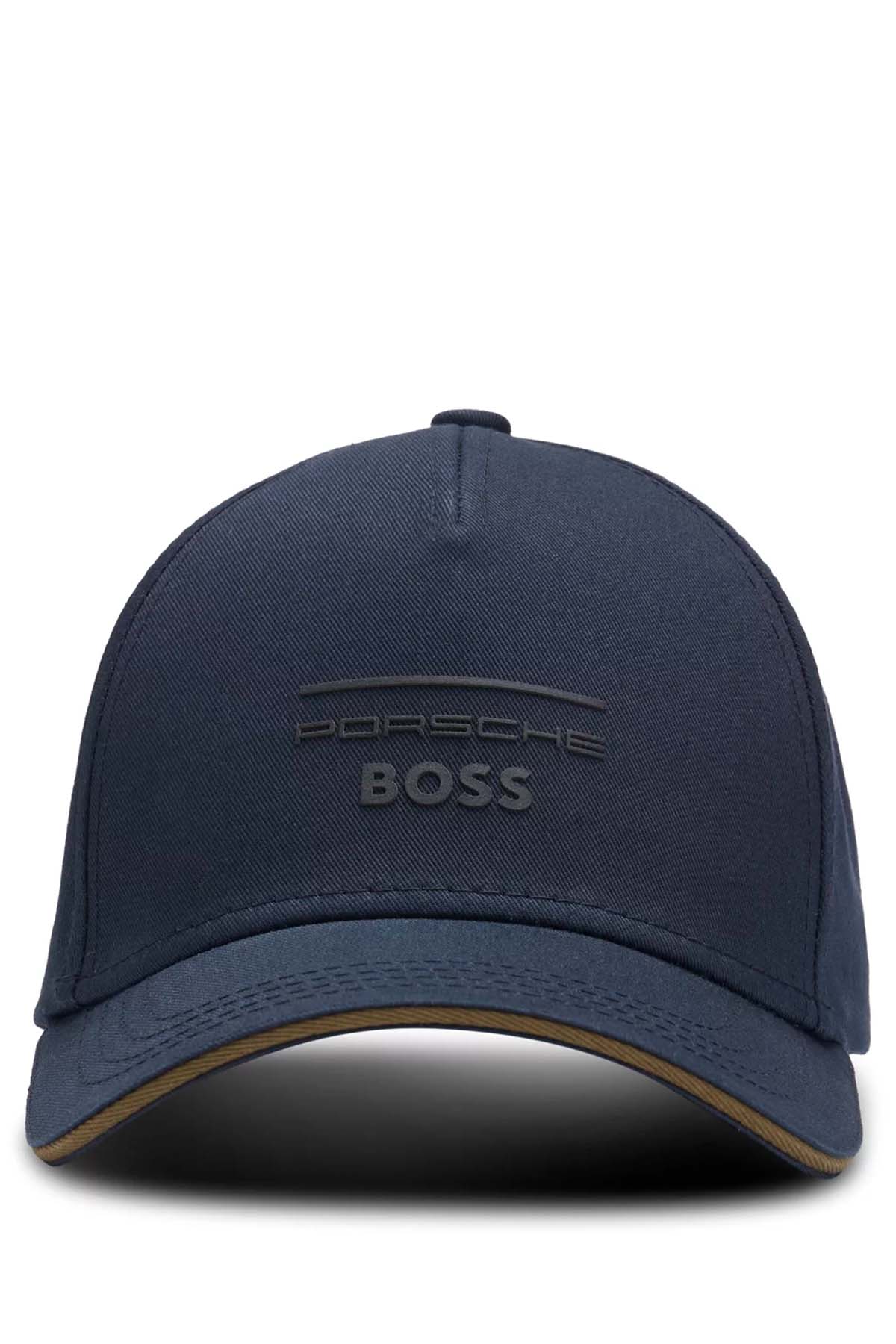 Gorra Porsche x BOSS de sarga de algodón con detalle de la colaboración image number 1