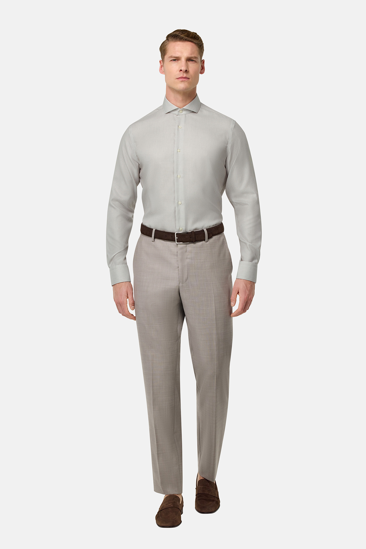 Camisa Formal De Algodón Slim Fit