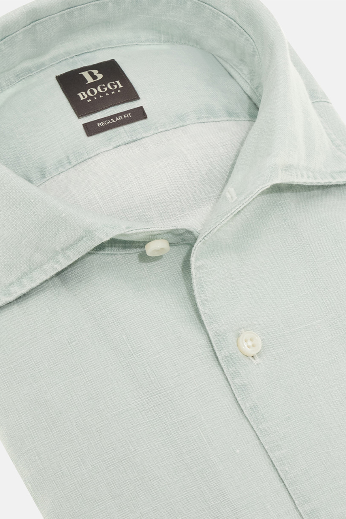 Camisa De Lino Regular Fit