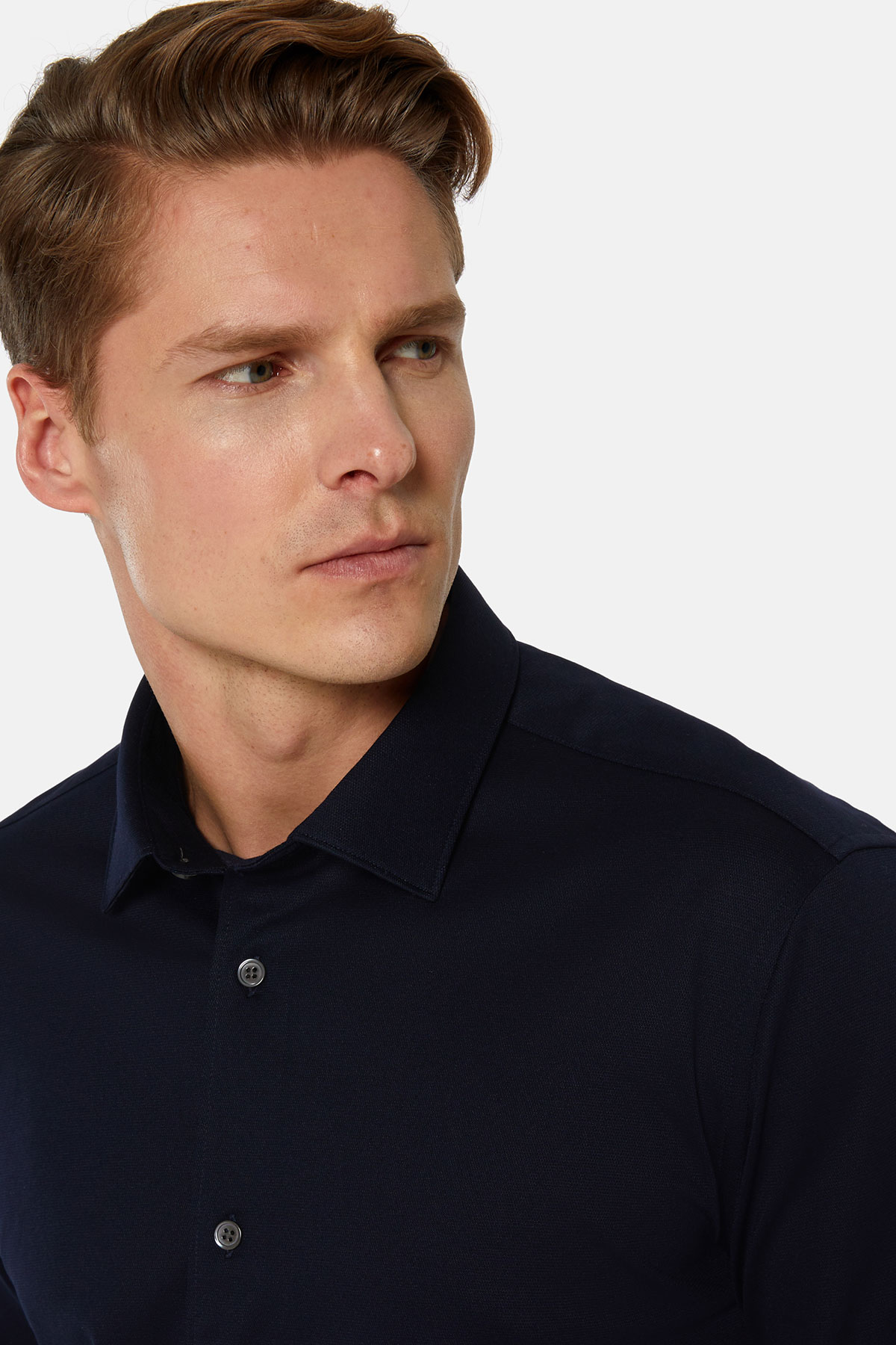 CAMISA CASUAL AZUL MARINO BOGGI image number 2