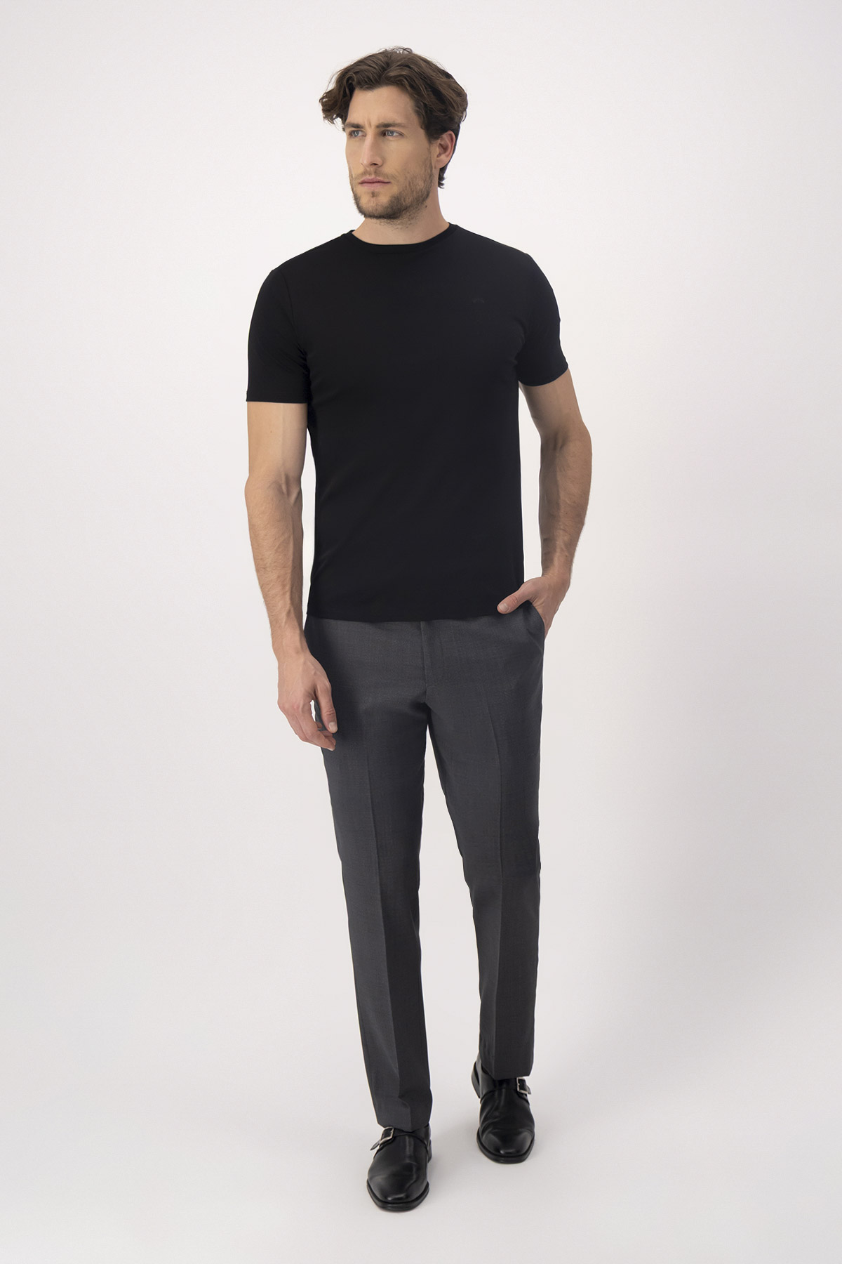 PLAYERA MERCERIZED COTTON CONTEMPORARY FIT image number 3