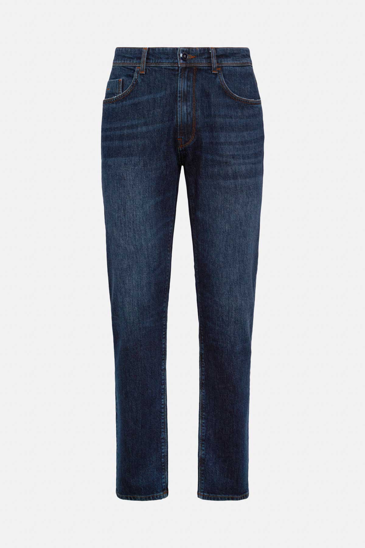 Vaquero En Denim Elástico Azul Oscuro image number 4