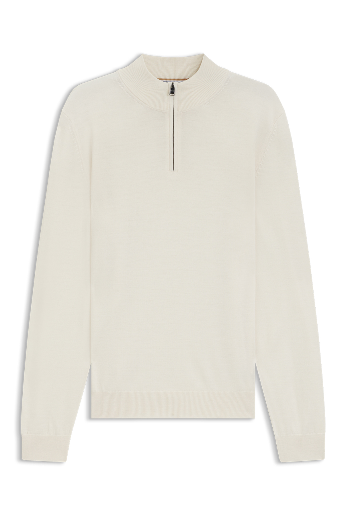 Suéter De Cuello Con Cremallera En Lana Virgen