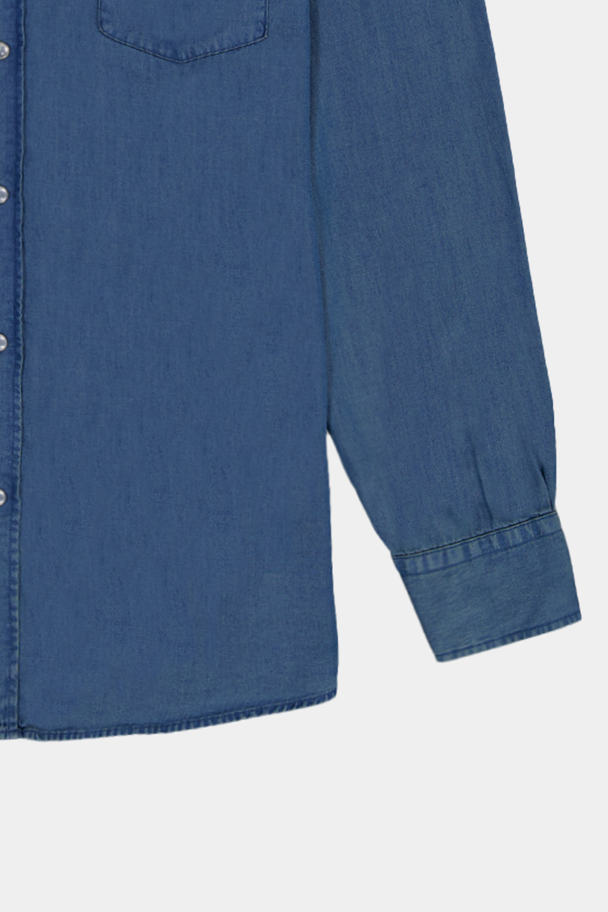 CAMISA CASUAL DENIM TENCEL CALDERONI CONTEMPORARY FIT image number 7