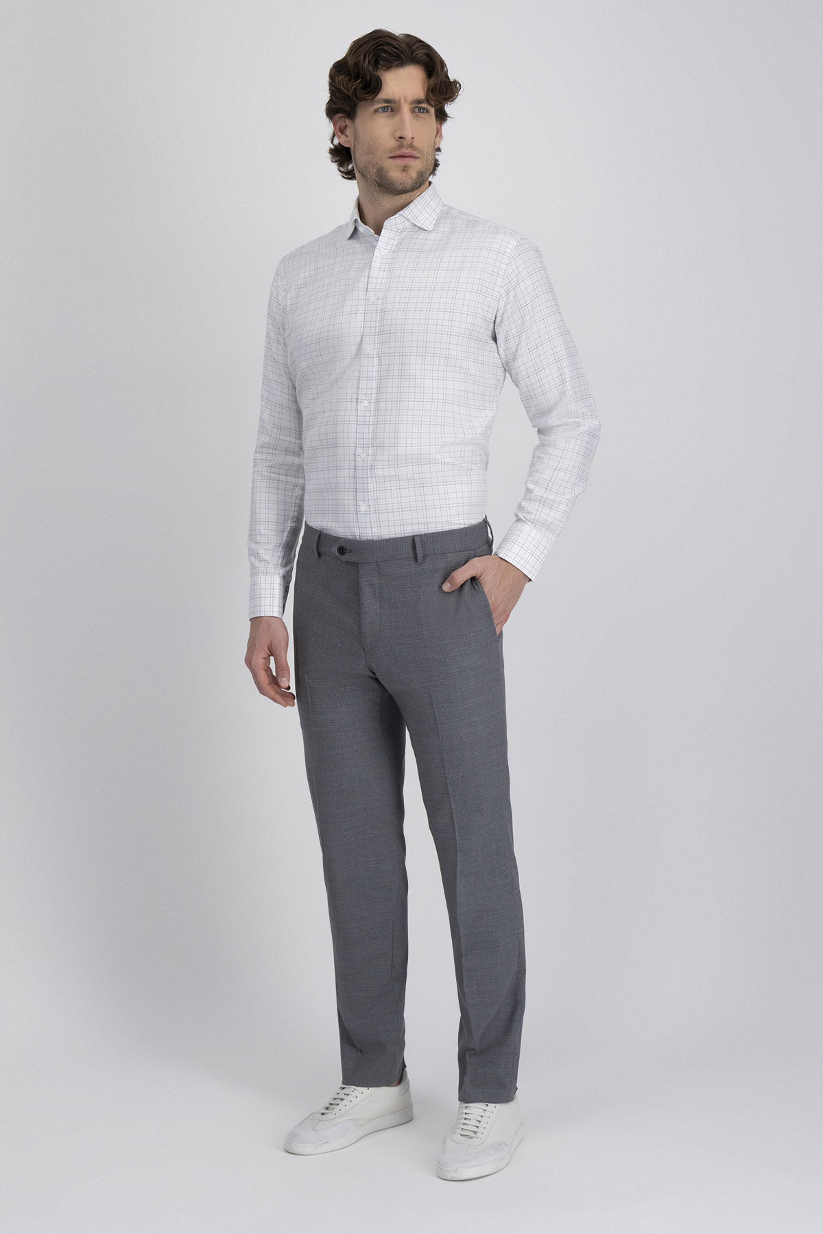 Camisa Formal Silk Protein Contemporary Fit image number 5