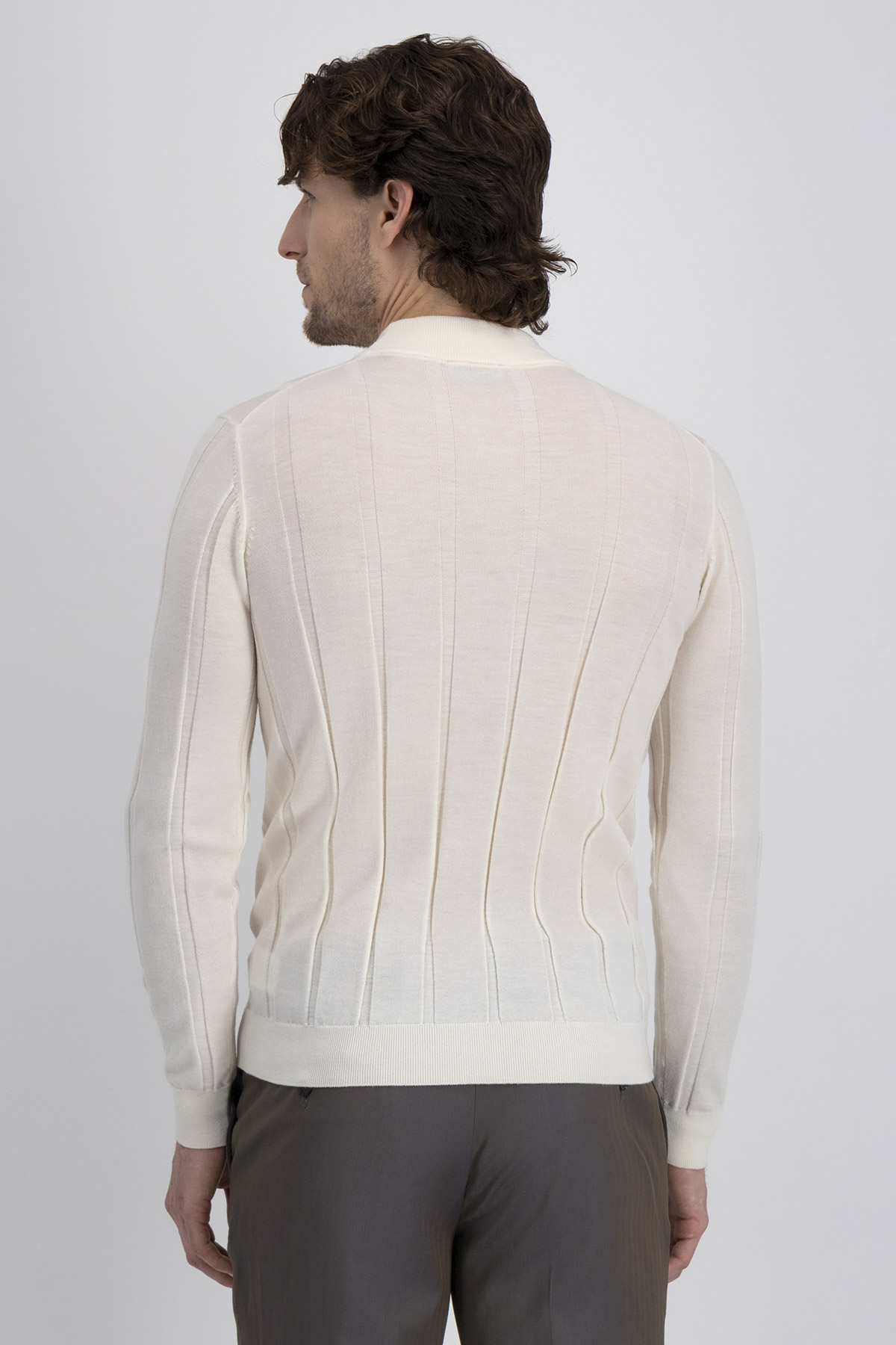 Suéter Casual Merino Wool Contemporary Fit