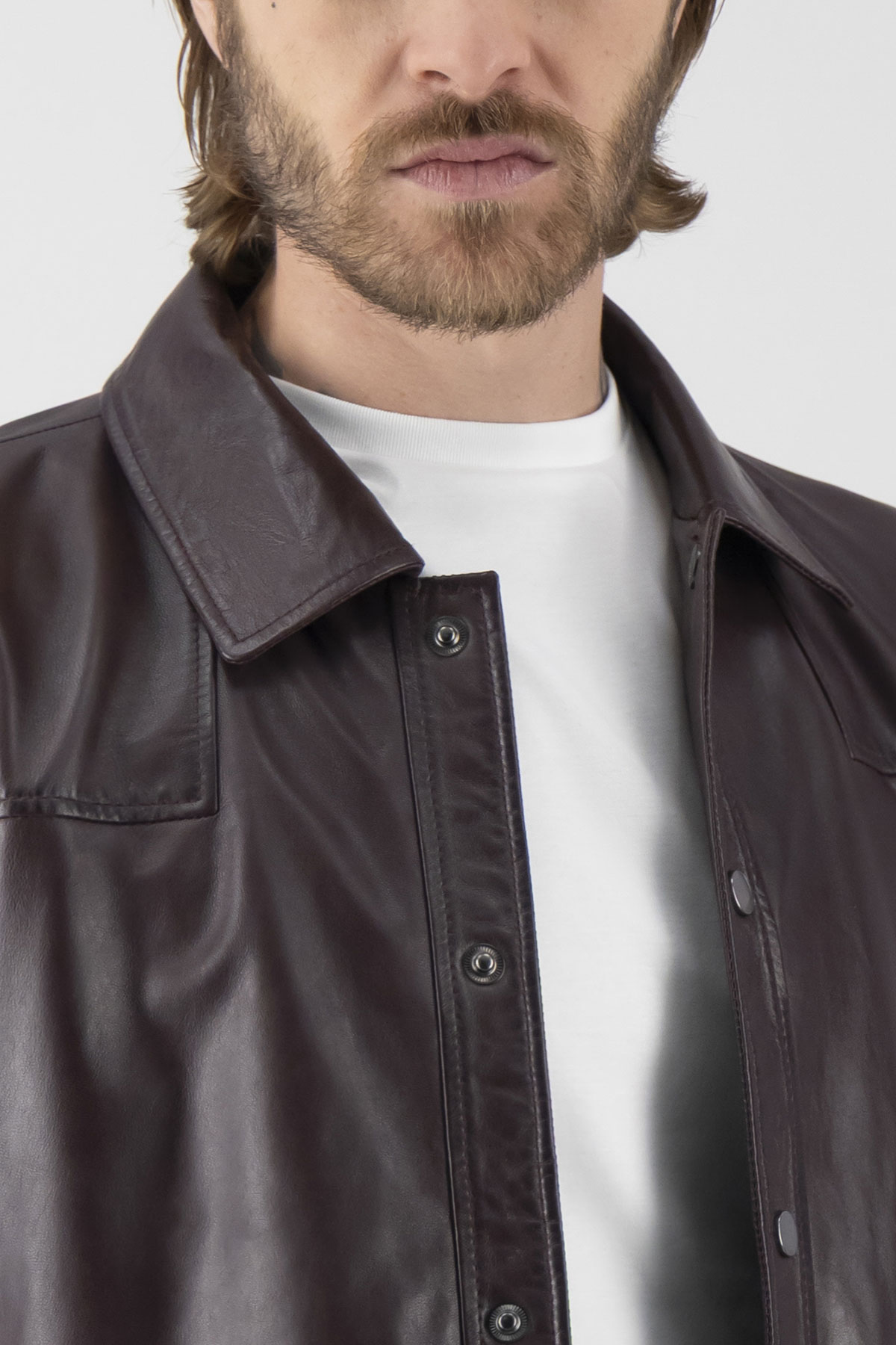 Chamarra La Vera Pelle Contemporary Fit image number 1