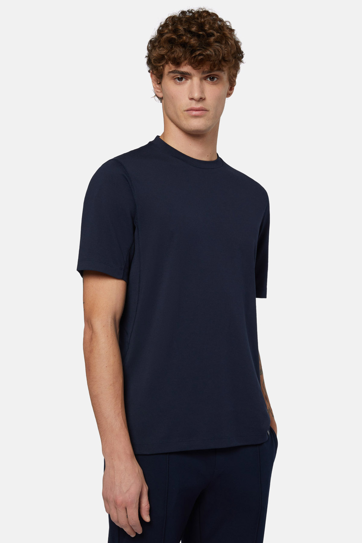 PLAYERA AZUL MARINO BOGGI DE PIQUÉ image number 1