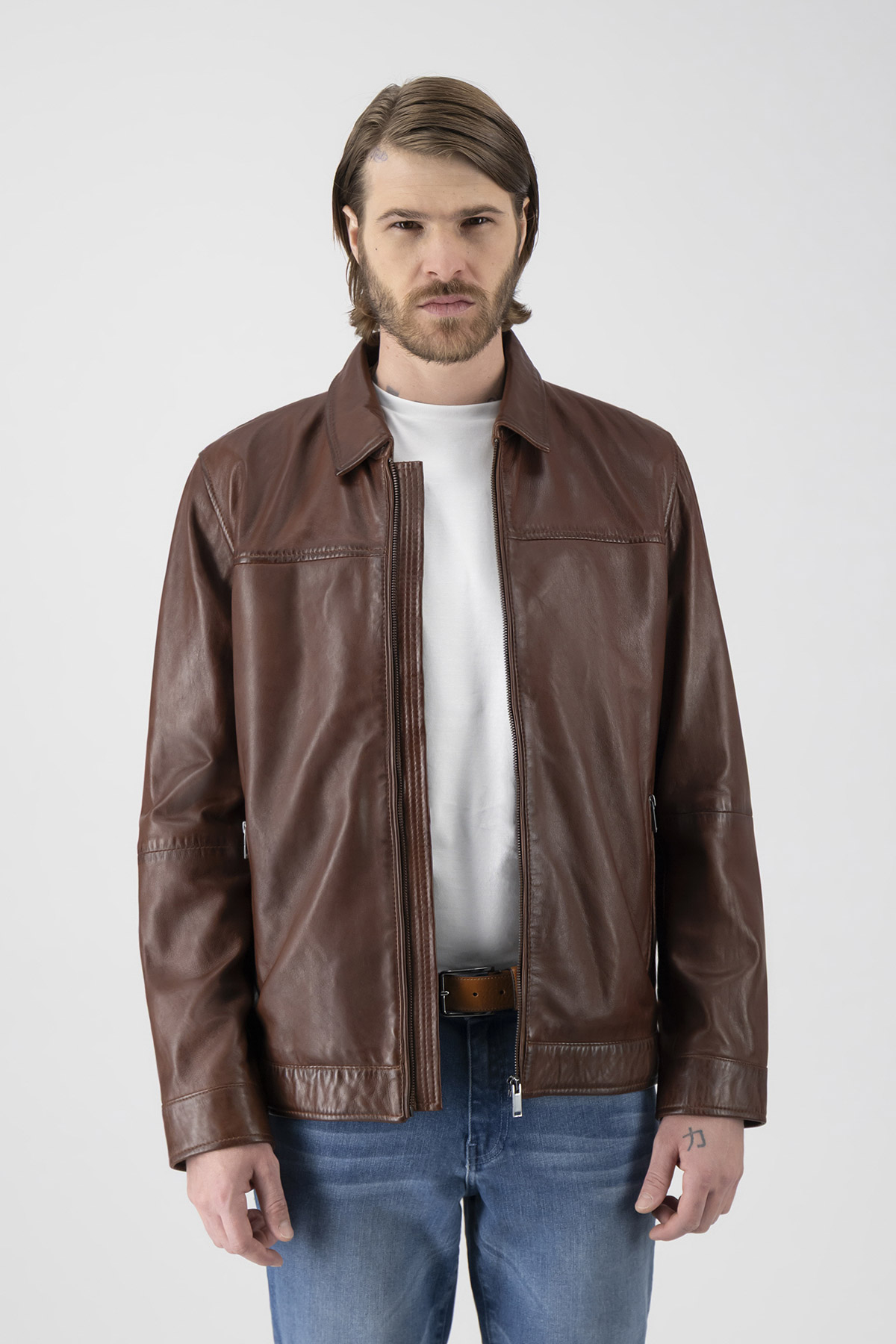 Chamarra La Vera Pelle Contemporary Fit