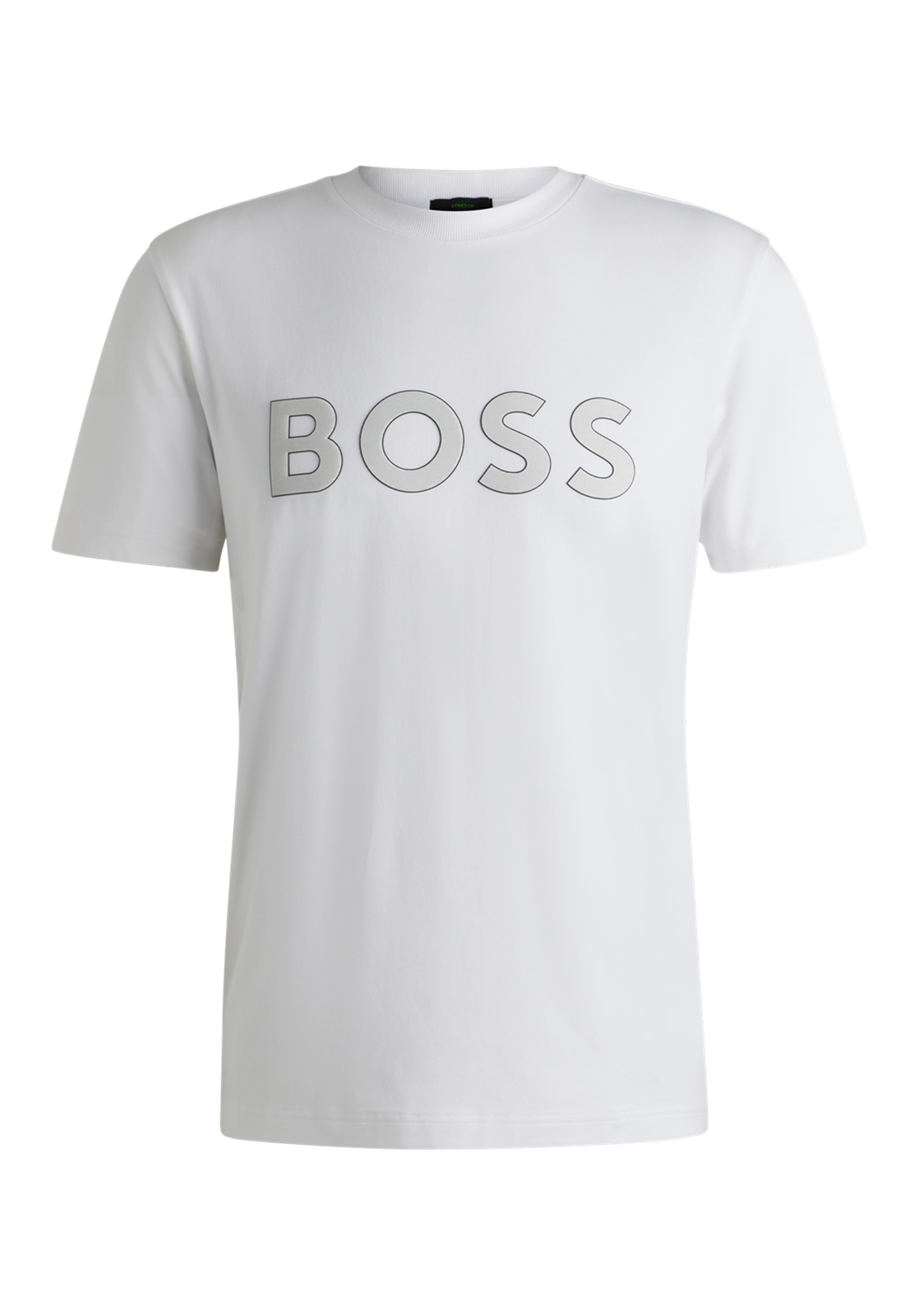 Playera De Algodón Elástico Con Logo Grande