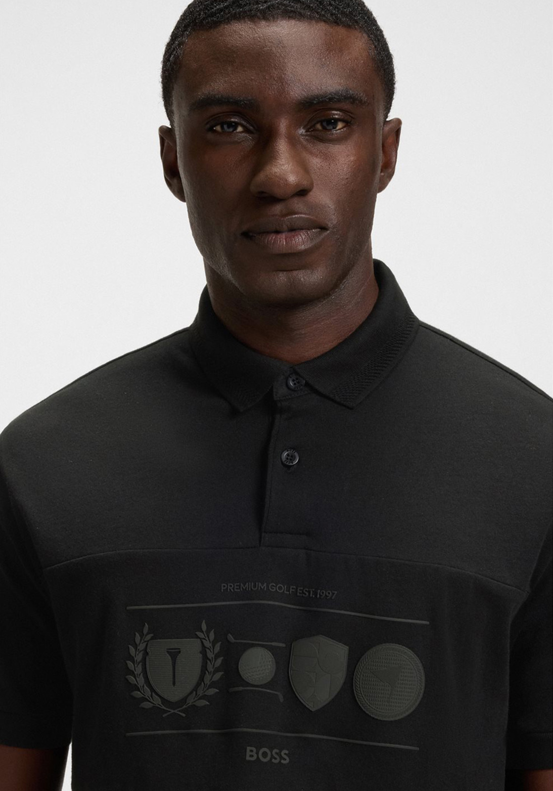 Polo De Corte Relajado De Algodón Con Estampado De Golf