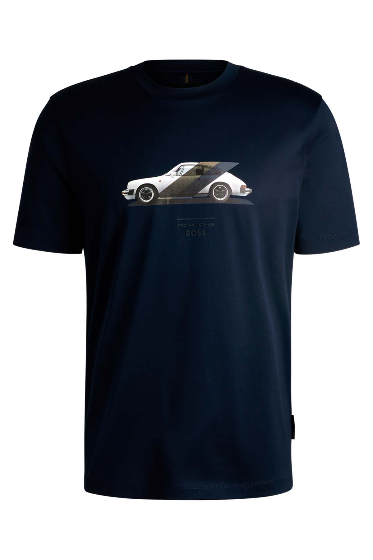 Camiseta Porsche x BOSS de algodón mercerizado con detalle de la colaboración image number 4
