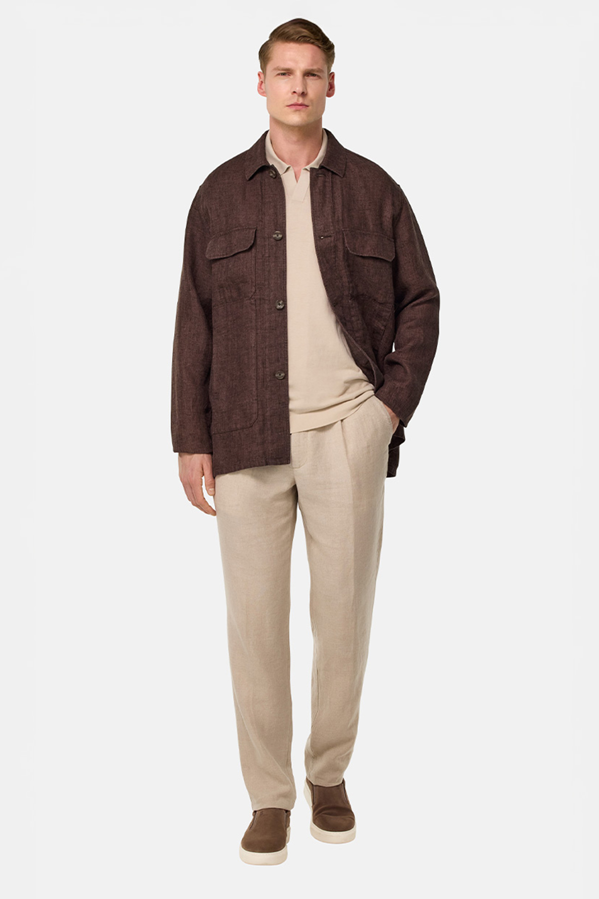Sobrecamisa Bond de lino