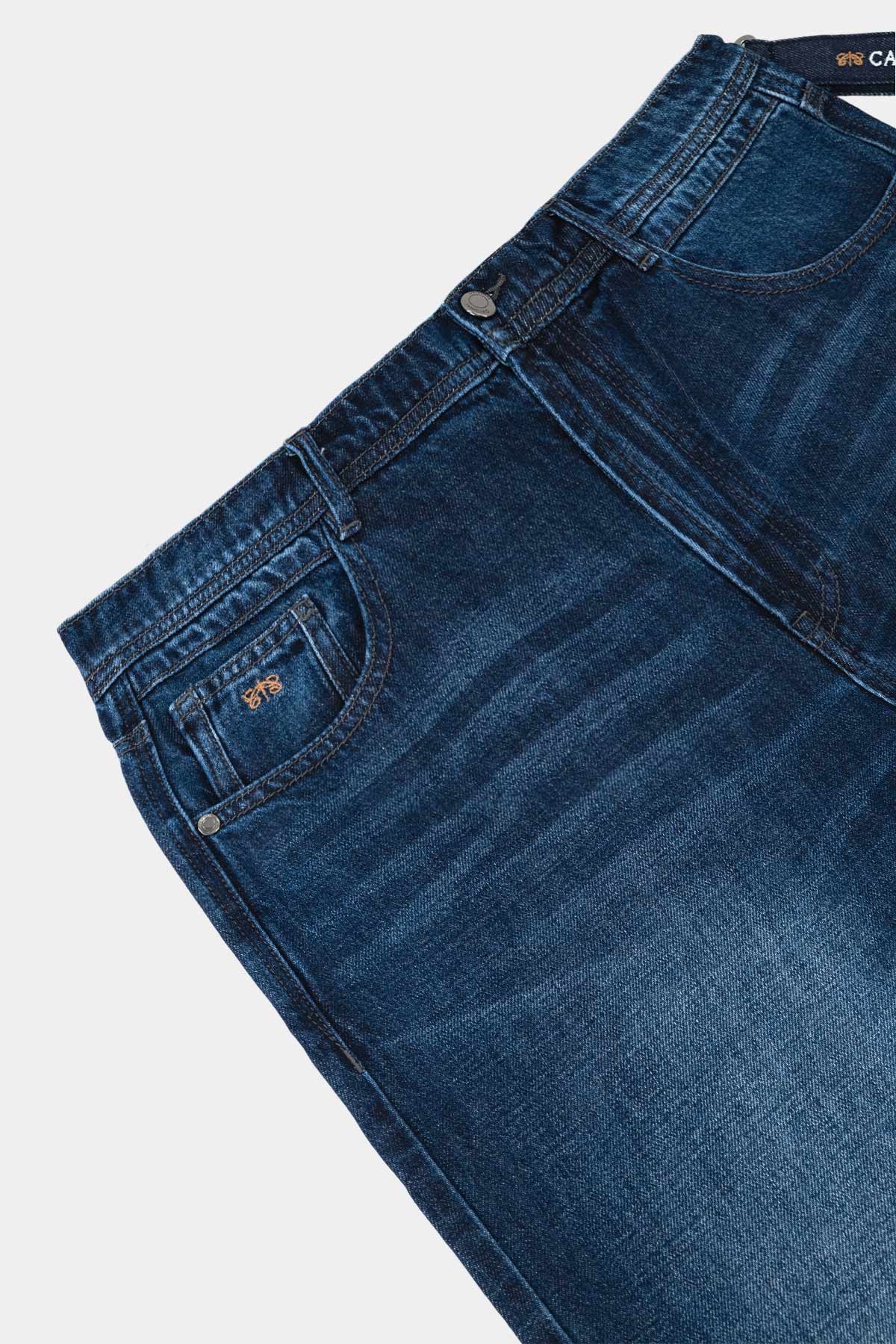 JEANS AZUL MARINO CONTEMPORARY FIT image number 6