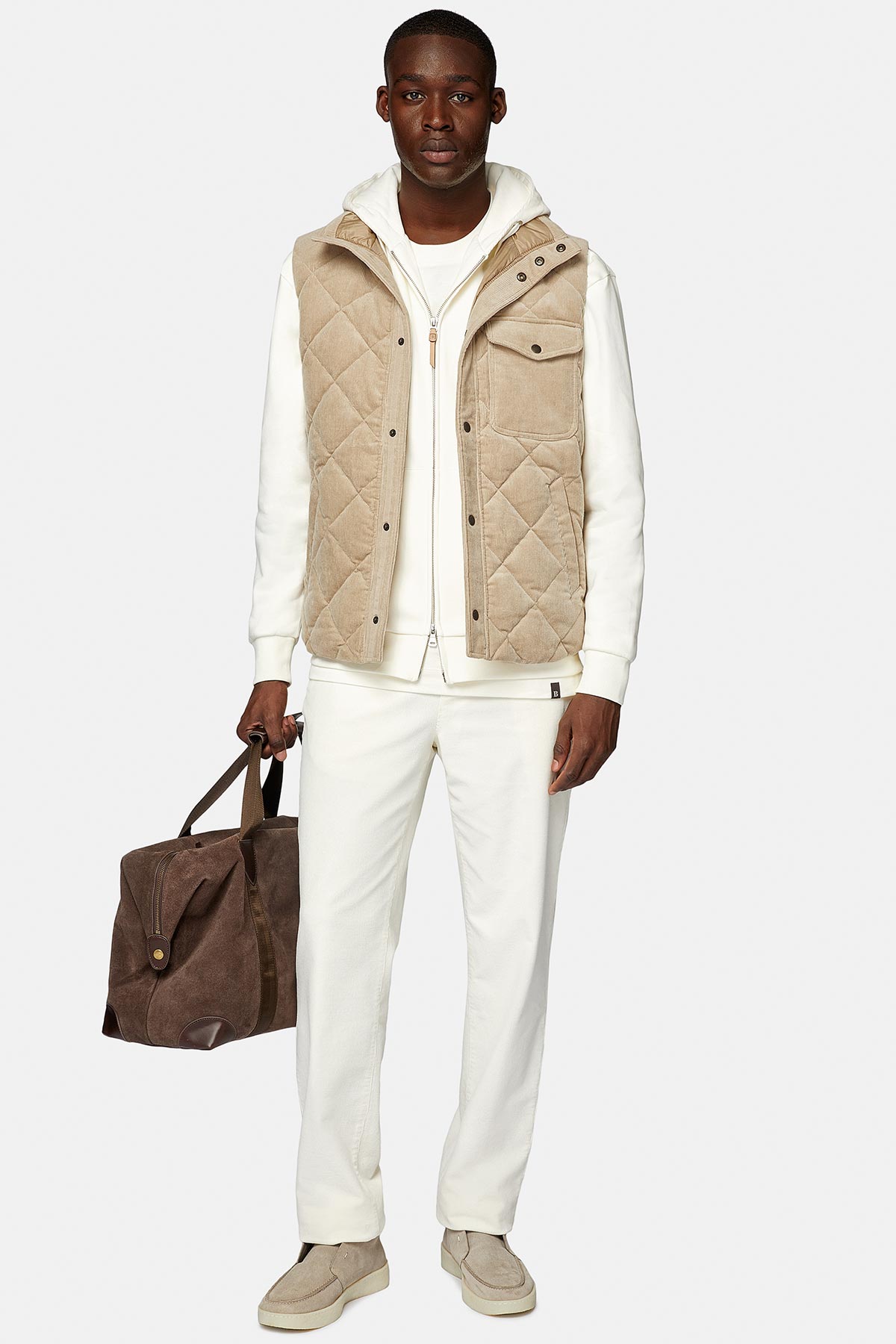 CHALECO BEIGE REGULAR FIT image number 4