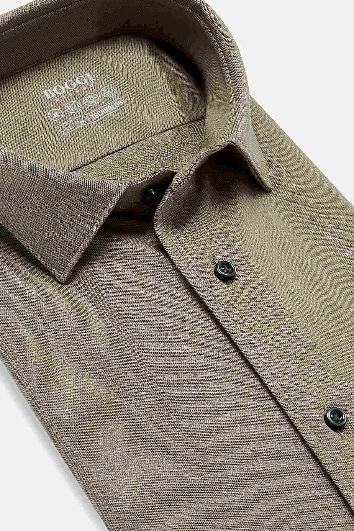 CAMISA CASUAL BOGGI VERDE OSCURO image number 5