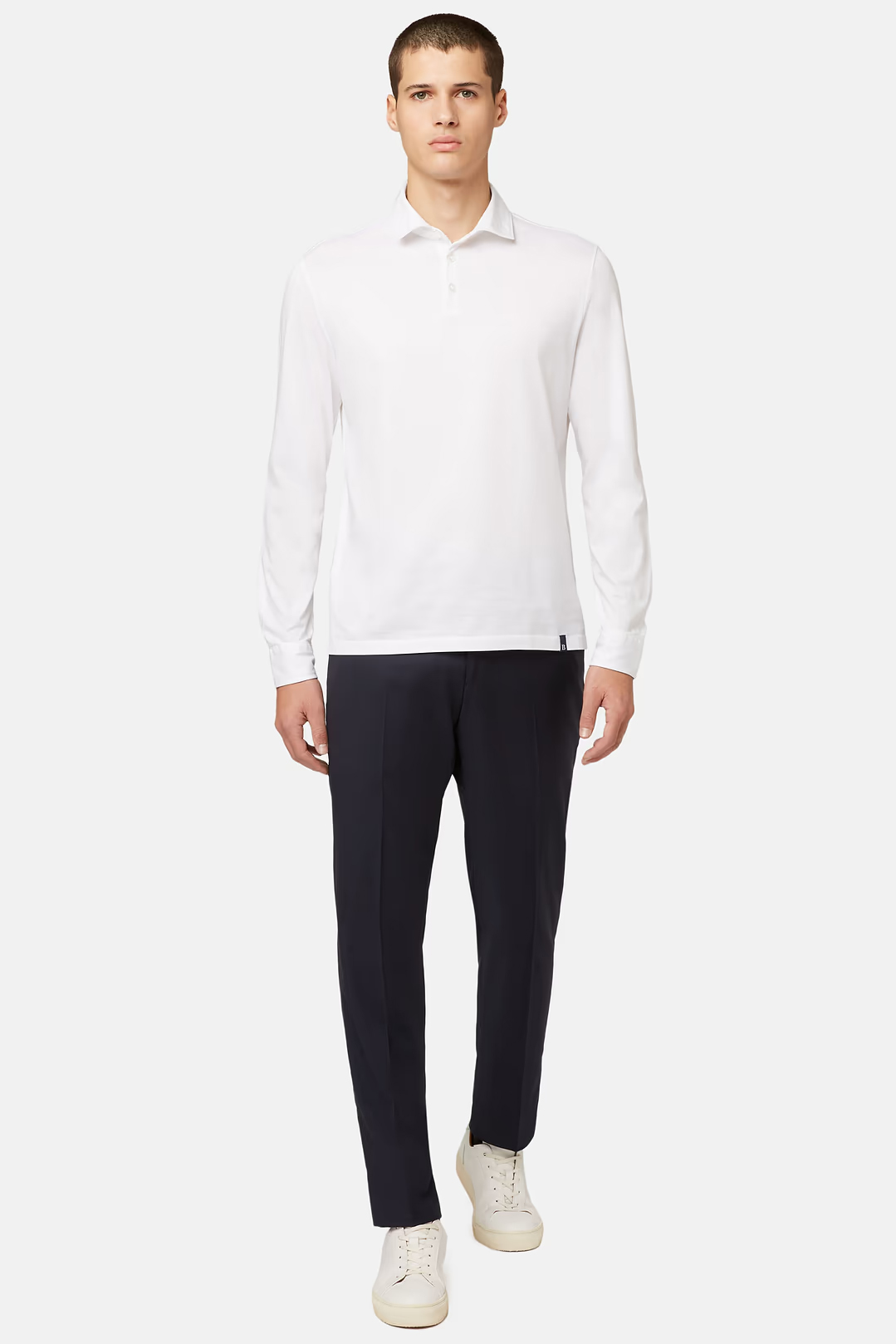 Polo De Manga Larga En Jersey Regular Fit