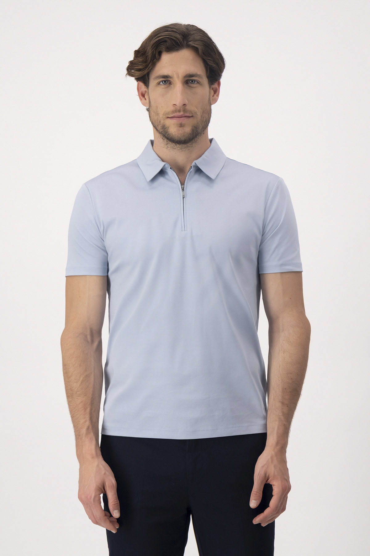 PLAYERA TIPO POLO MERCERIZED COTTON CONTEMPORARY FIT