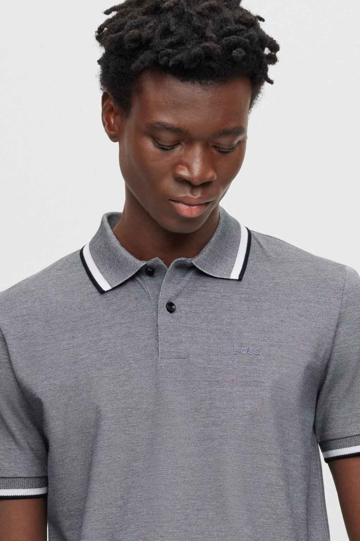 POLO DE PIQUÉ DE ALGODÓN OXFORD CON LOGO BORDADO image number 4
