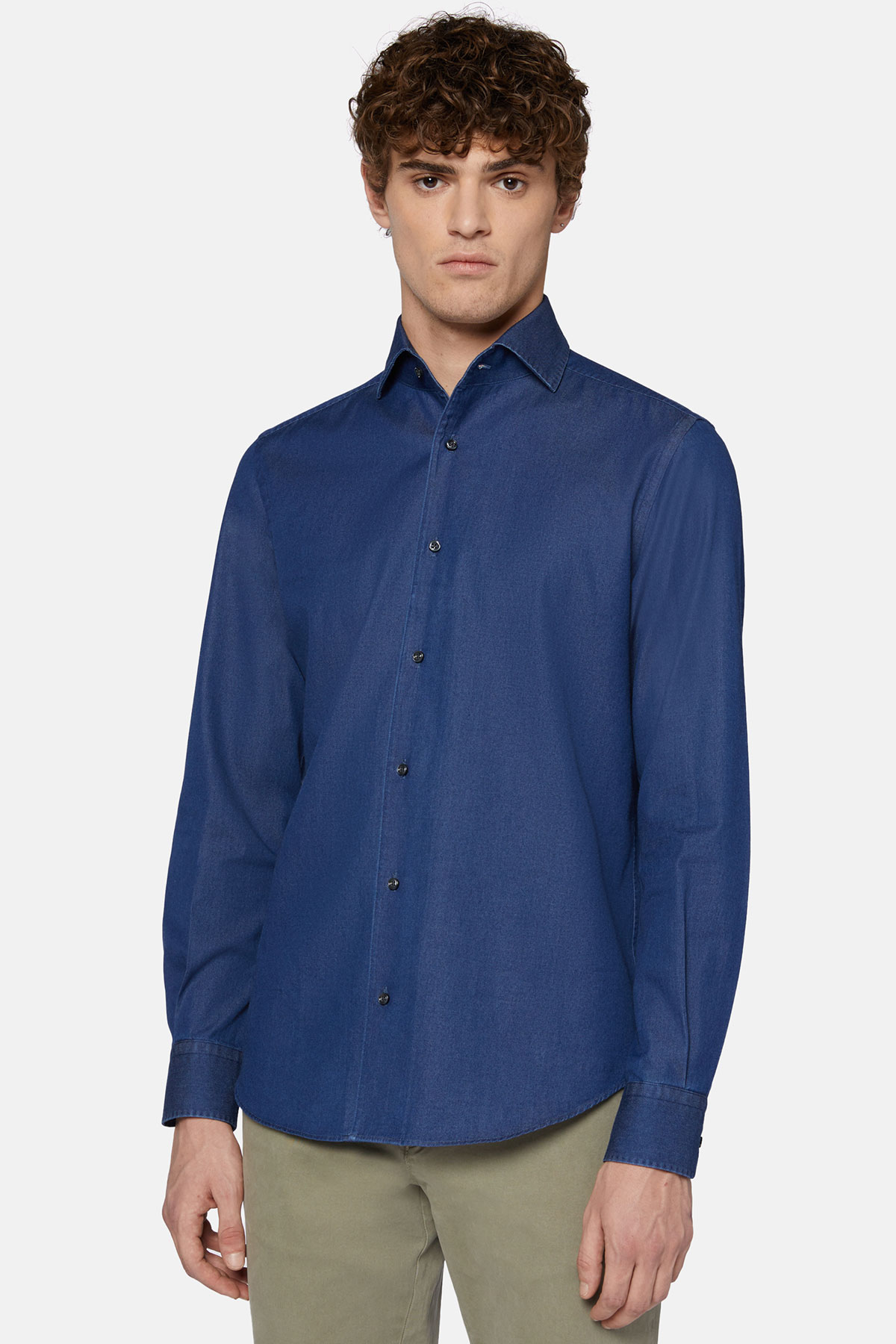 CAMISA CASUAL AZUL BOGGI image number 1