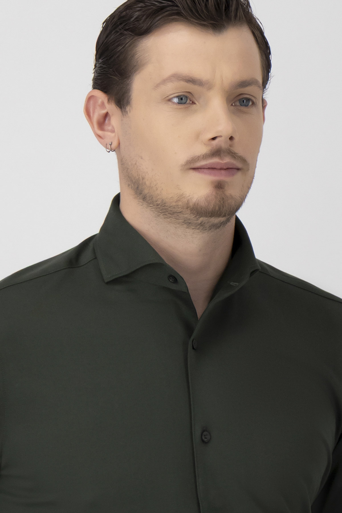 Camisa Casual Tec-Knit Contemporary Fit