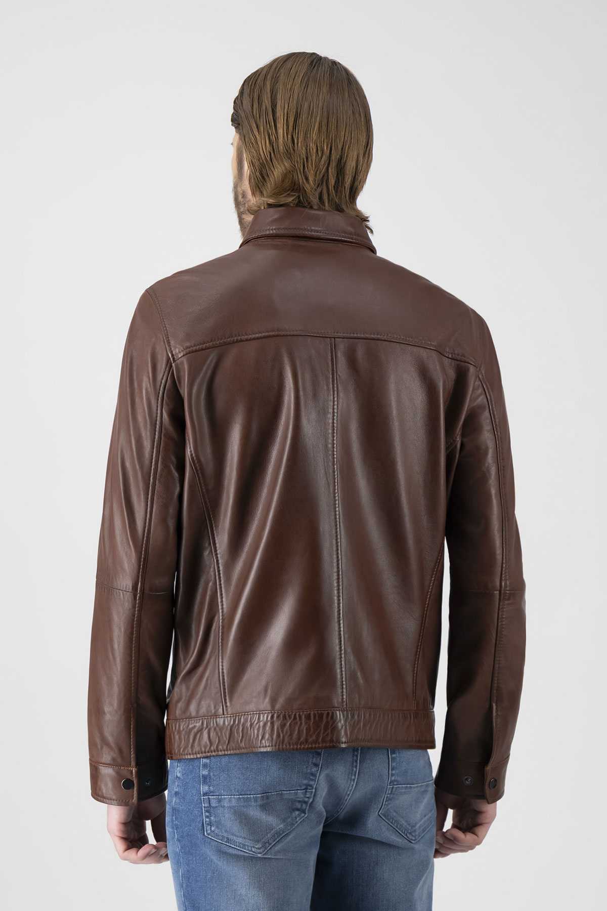 Chamarra La Vera Pelle Contemporary Fit image number 2