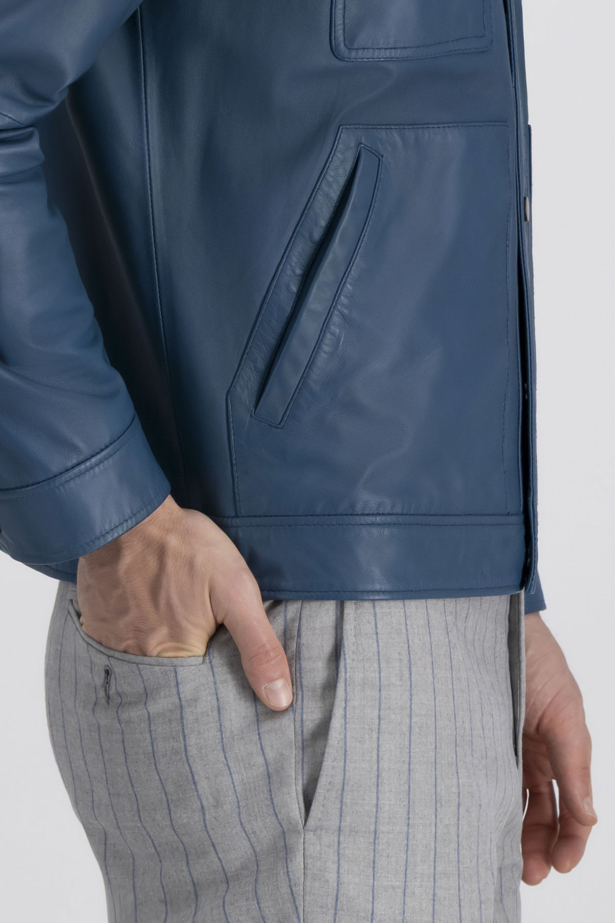 Chamarra La Vera Pelle Contemporary Fit