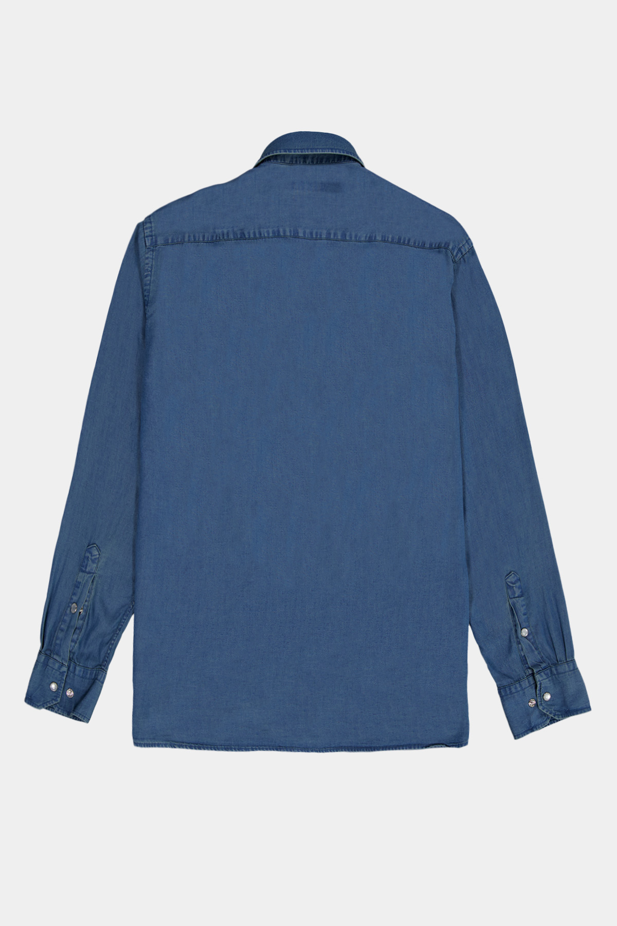 CAMISA CASUAL DENIM TENCEL CALDERONI CONTEMPORARY FIT image number 8