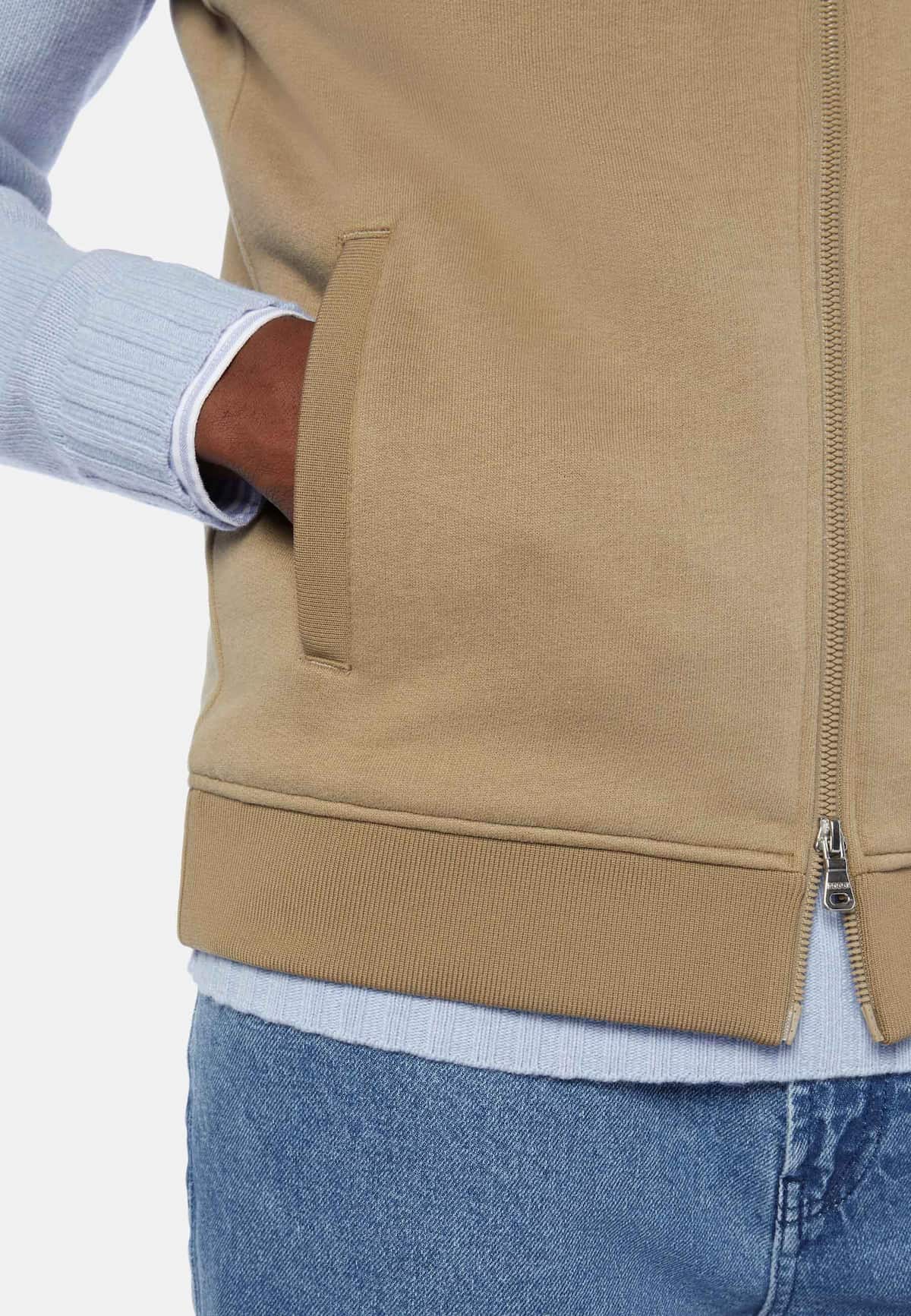 Sudadera Acolchada Sin Mangas De Algodón Tencel image number 2