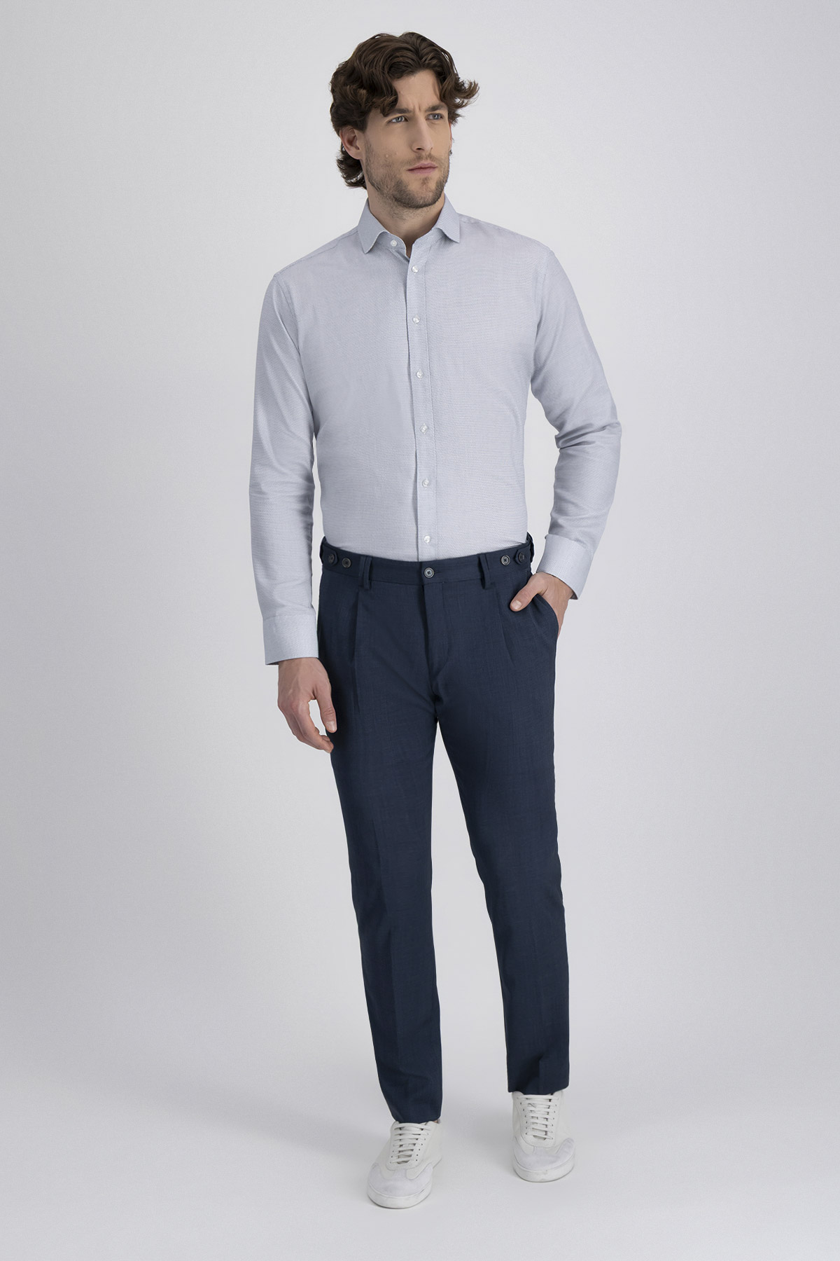 Camisa Formal Silk Protein Contemporary Fit image number 5