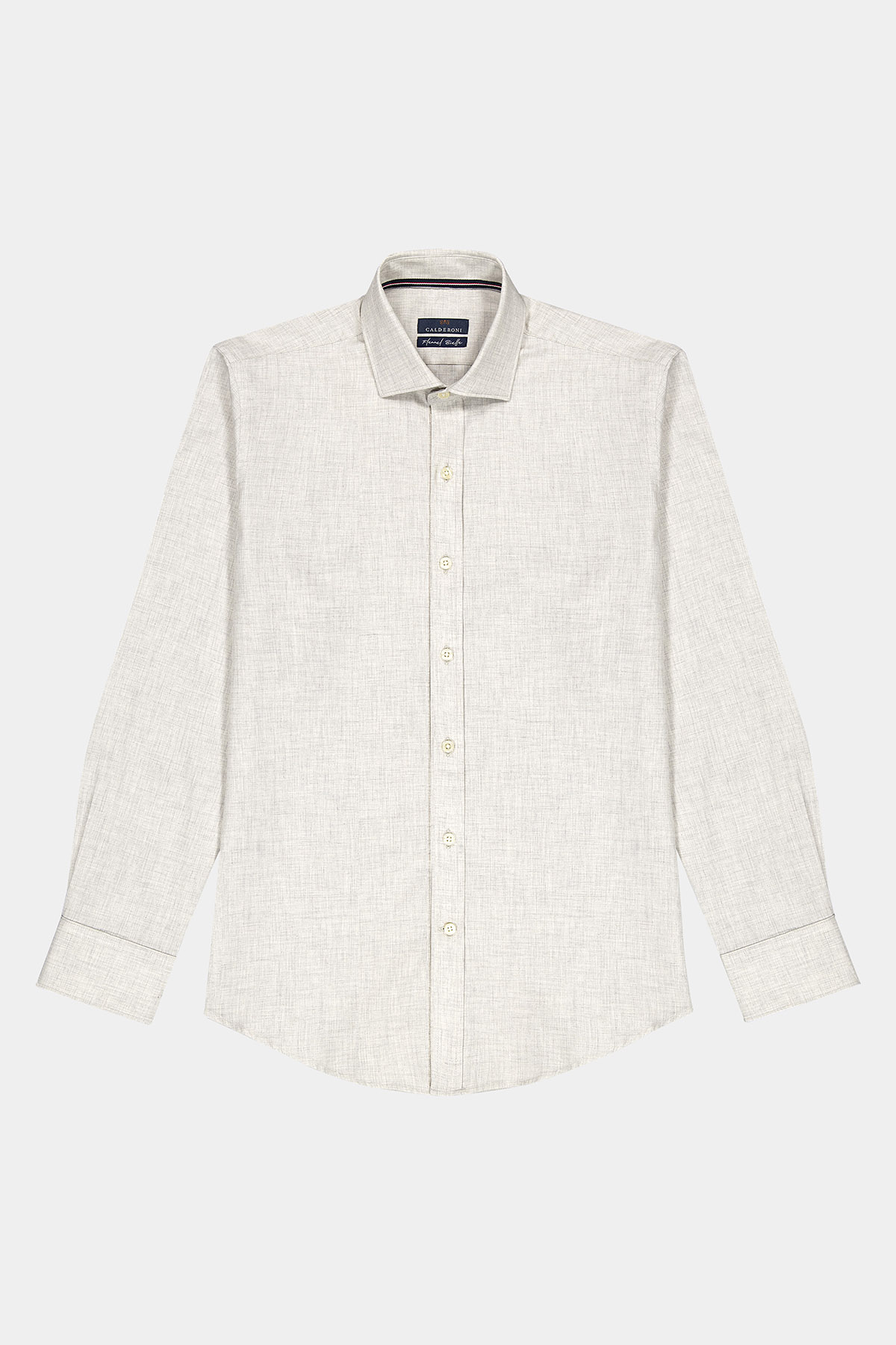 CAMISA SPORT CALDERONI COLOR HUESO CONTEMPORARY FIT image number 0