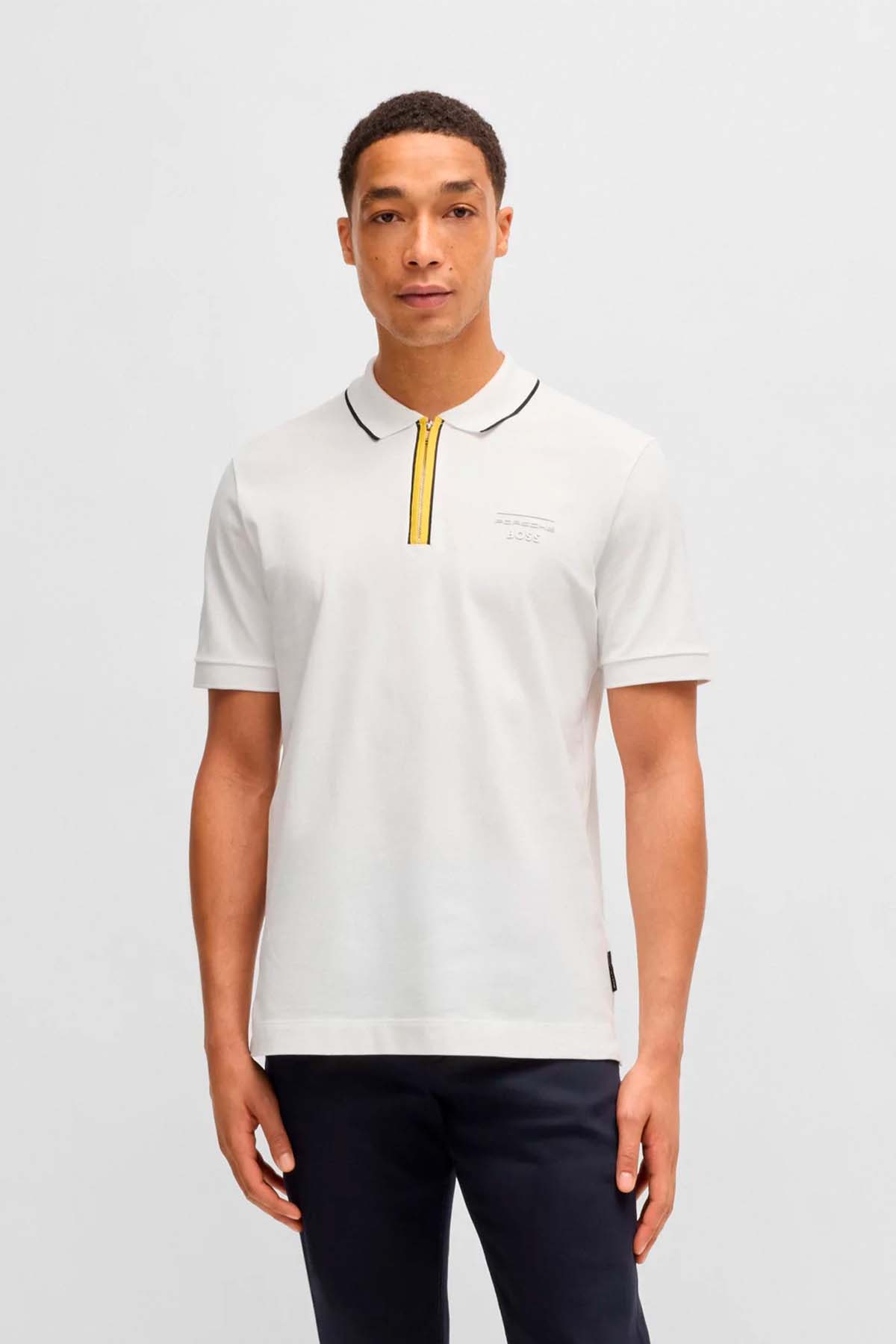 Polo Porsche x BOSS de algodón elástico