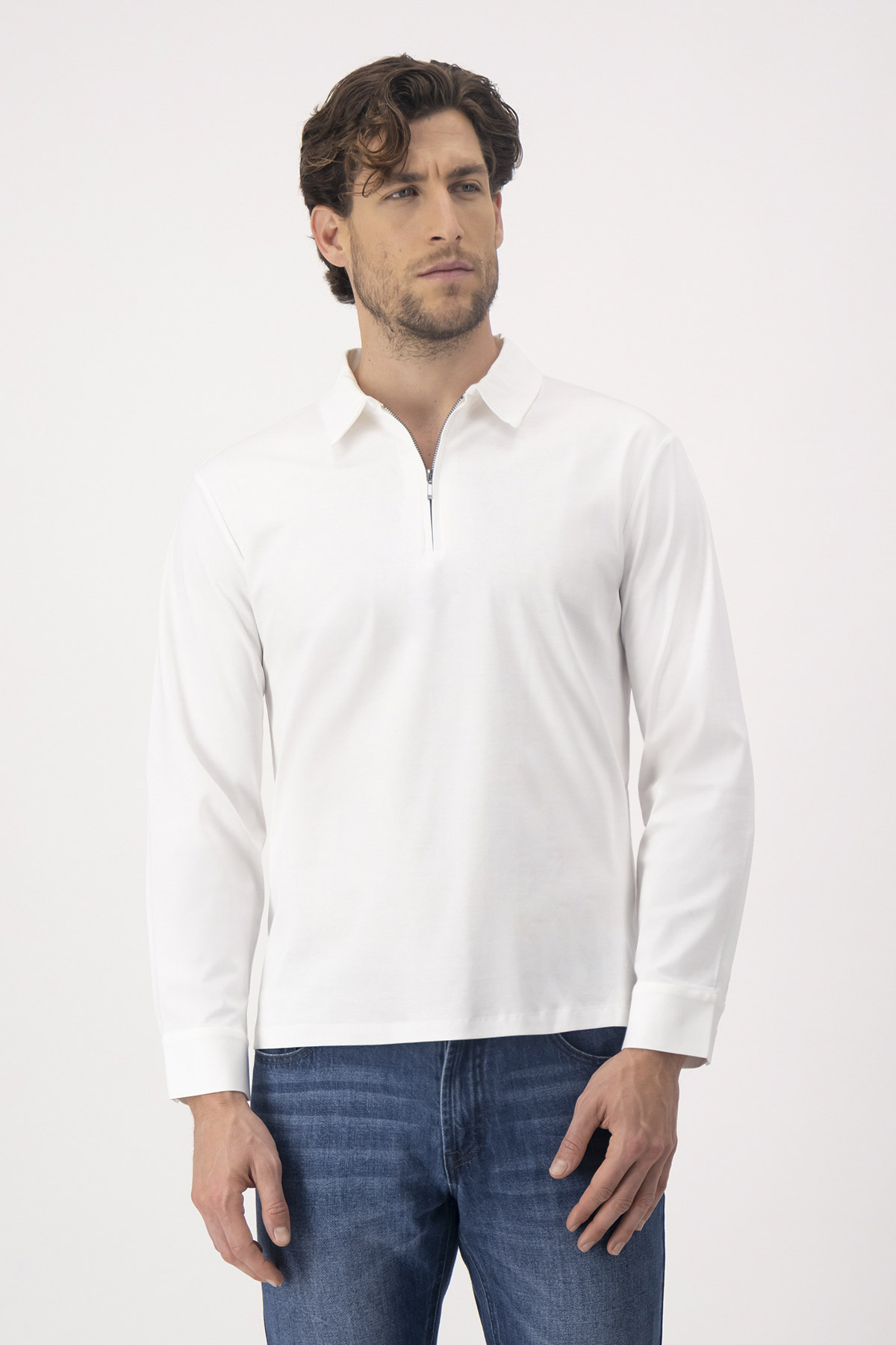 PLAYERA TIPO POLO MERCERIZED COTTON CONTEMPORARY FIT