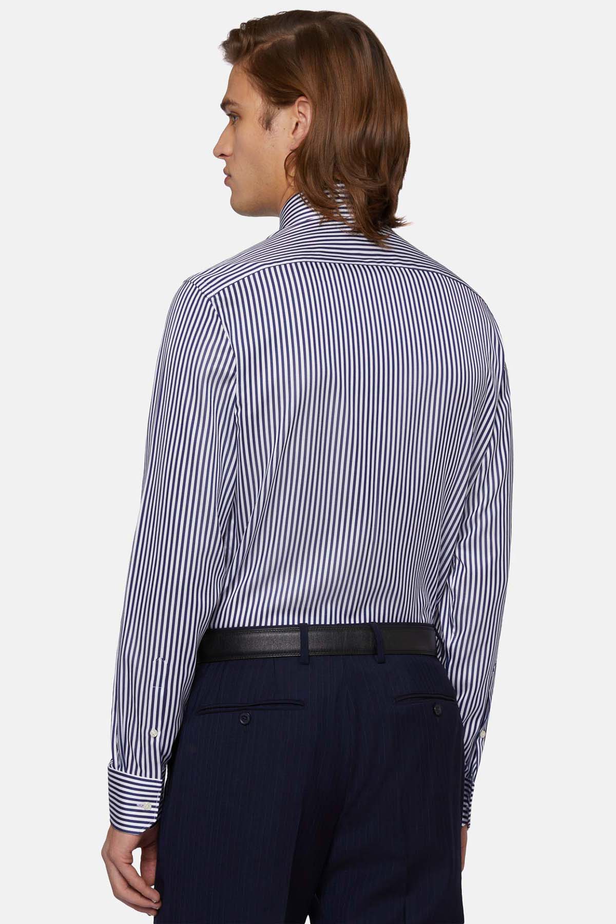 CAMISA FORMAL AZUL MARINO BOGGI image number 3