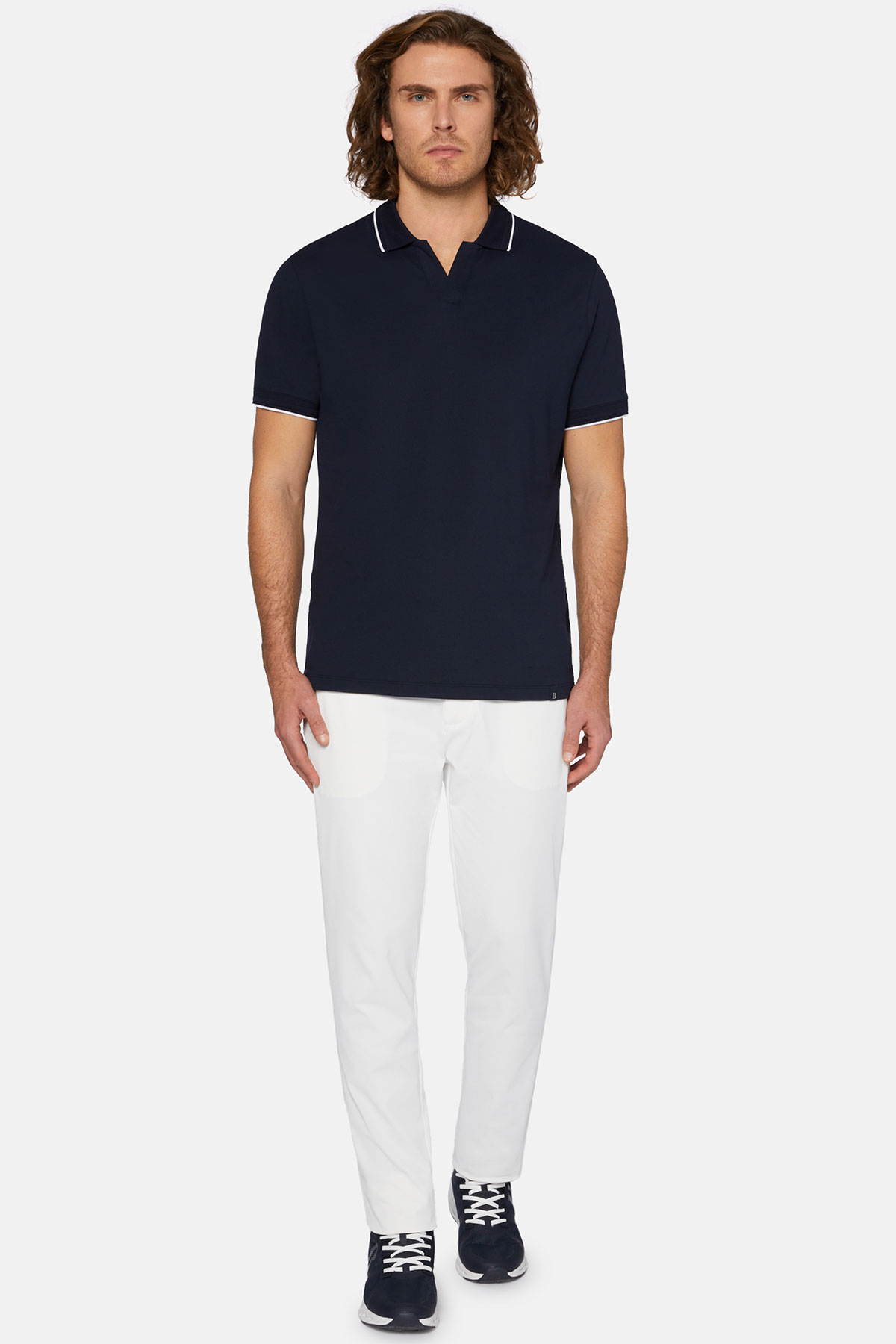 POLO AZUL MARINO BOGGI image number 3