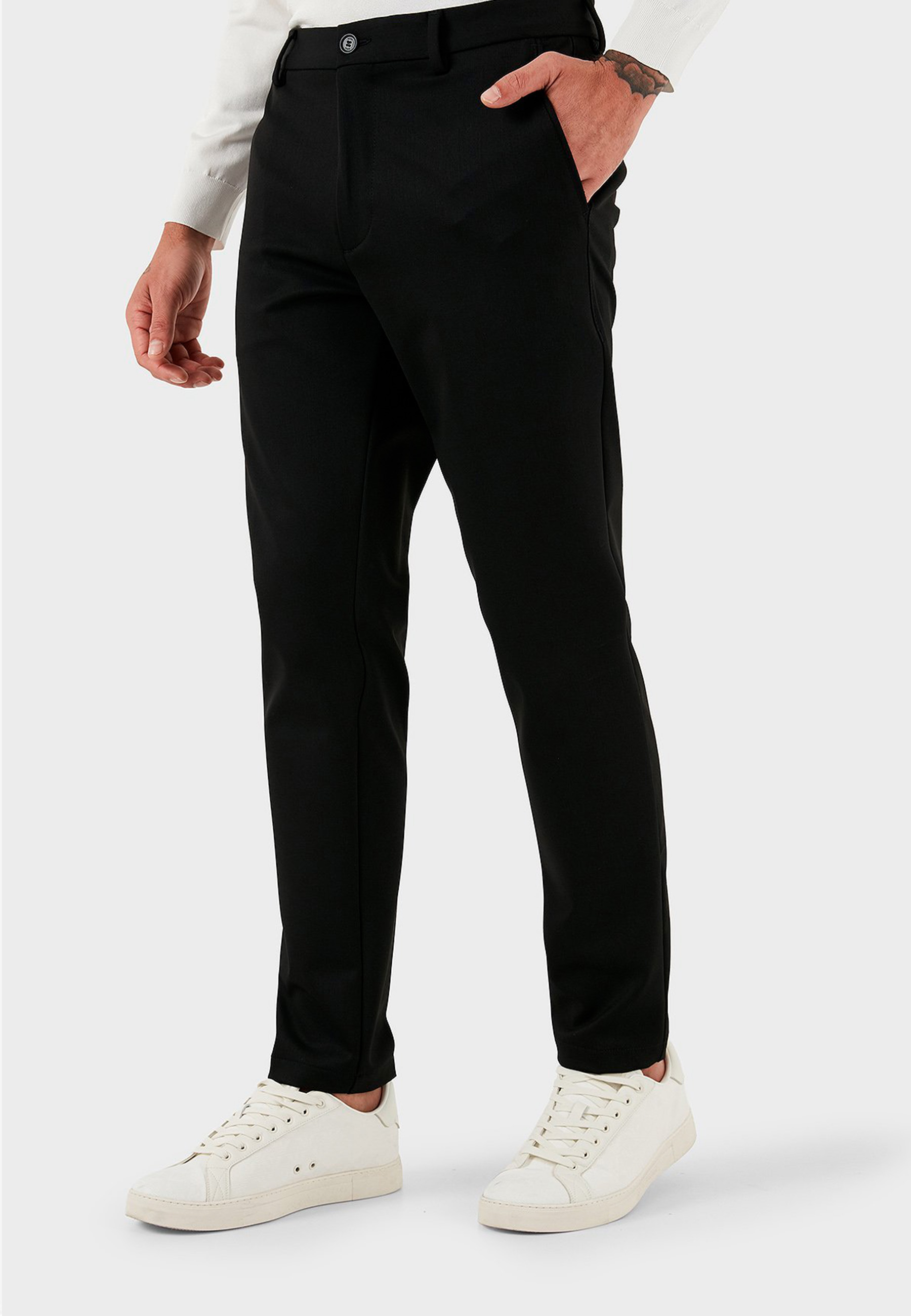 Pantalón Porsche x BOSS De Corte Moderno En Satén Elástico