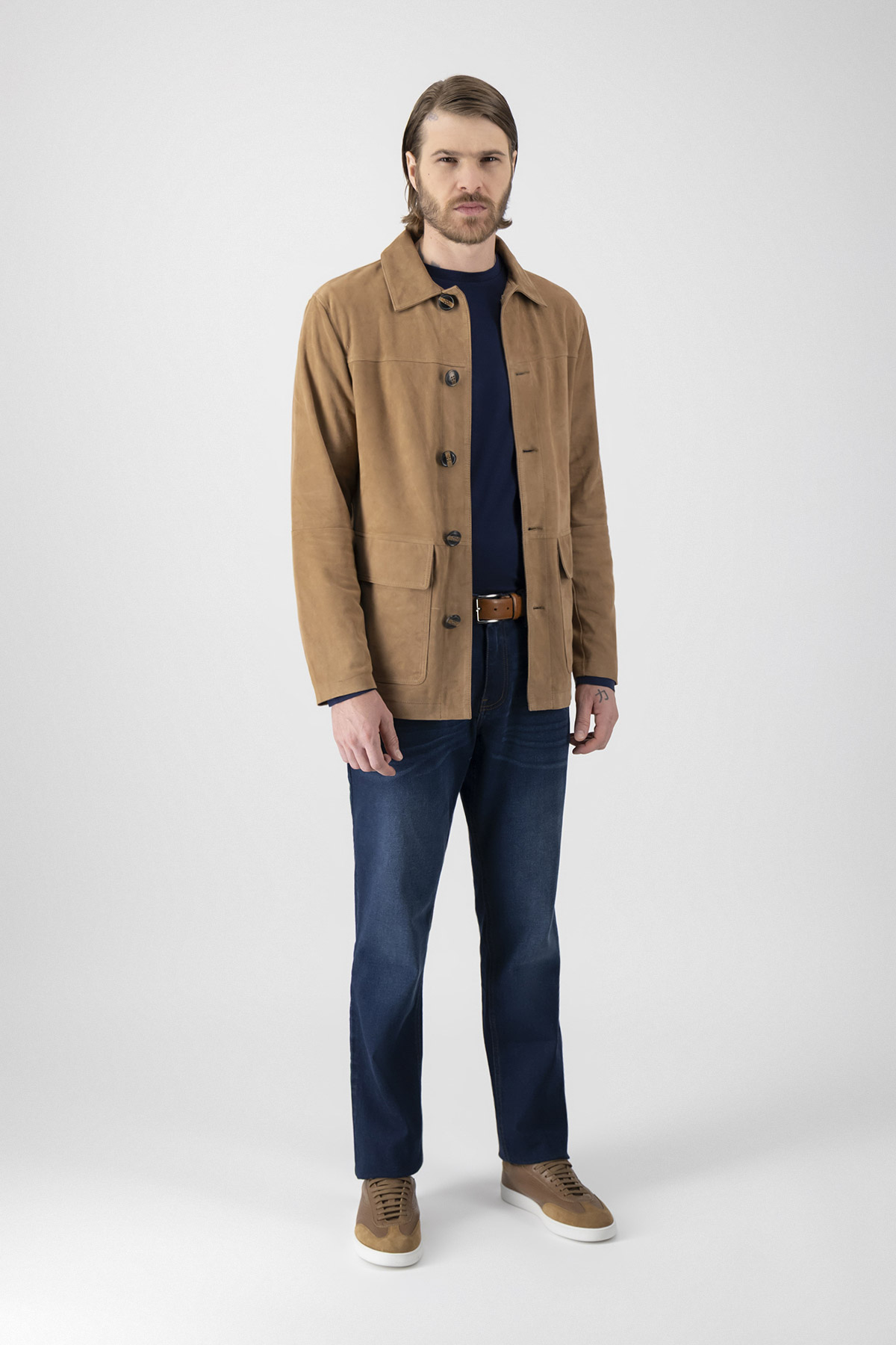 Sobrecamisa La Vera Pelle Contemporary Fit image number 3