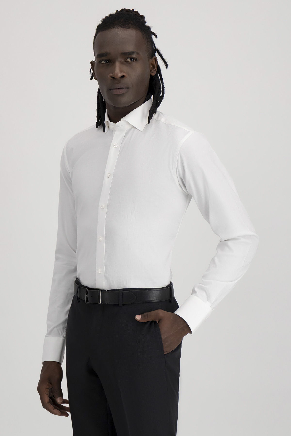 Camisa Formal Silk Protein Contemporary Fit Camisa Formal Silk Protein Contemporary Fit