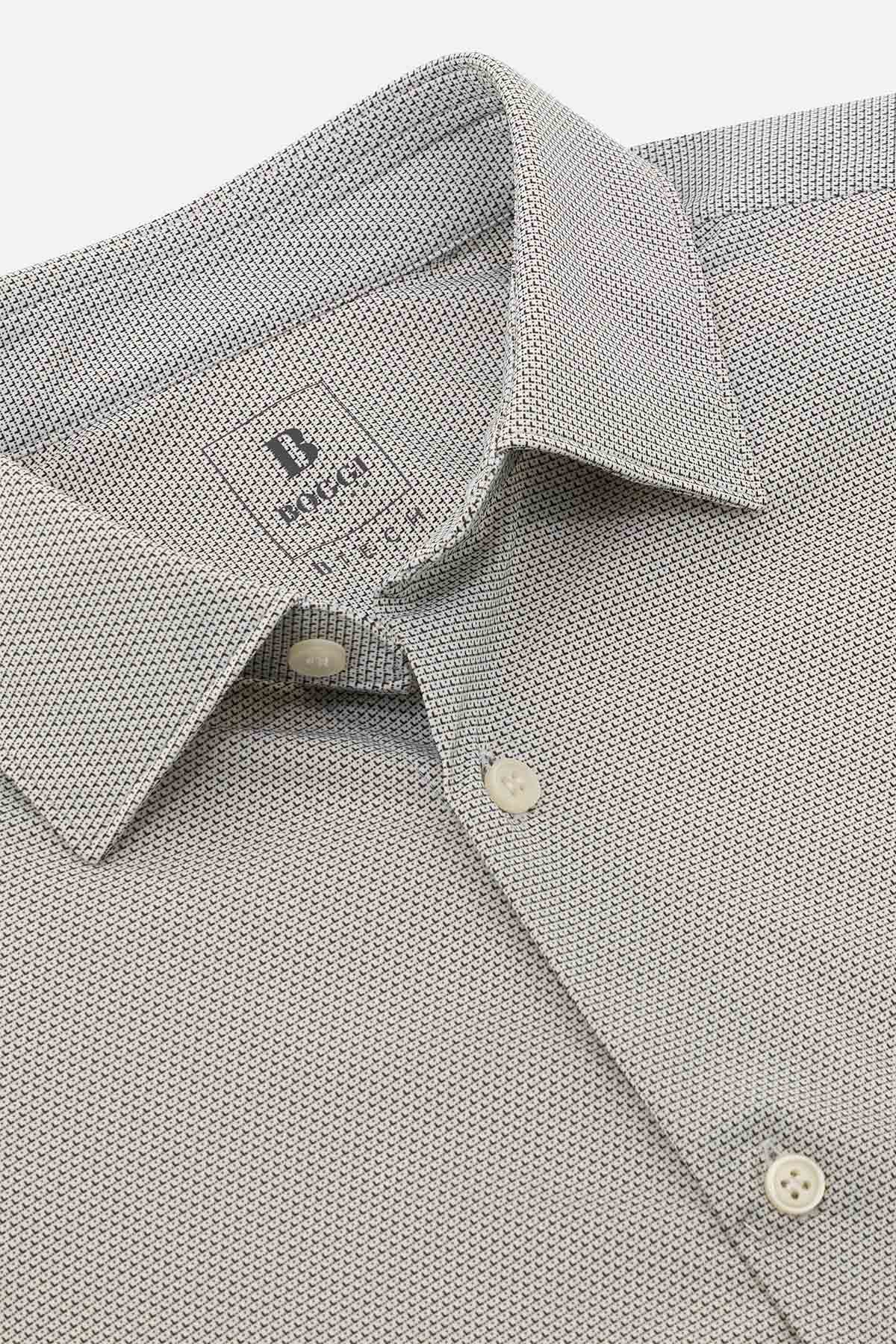 Camisa De Nailon Elástico Slim Fit image number 4