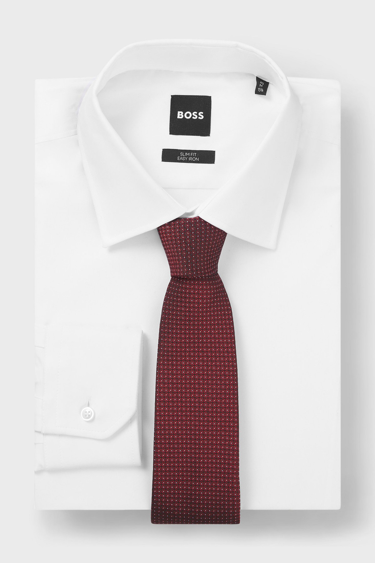 Corbata De Mezcla De Seda Con Microestampado image number 2