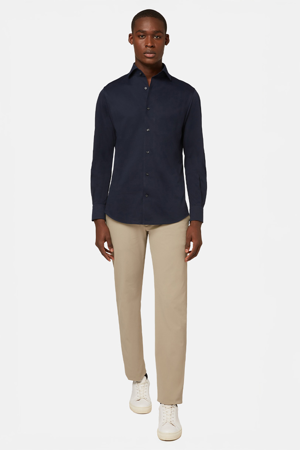 Camisa Casual Jersey Japonés Regular Fit