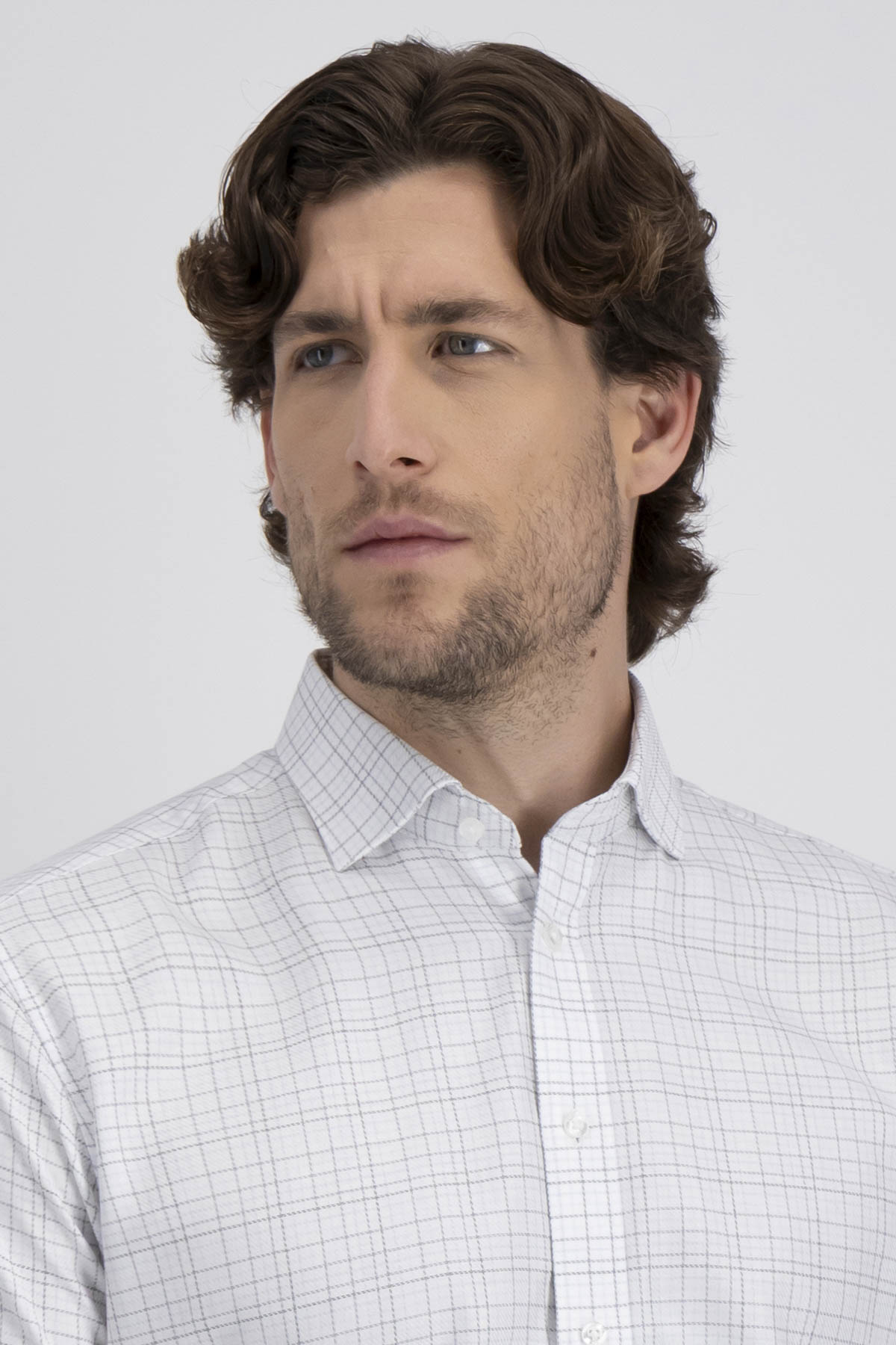 Camisa Formal Silk Protein Contemporary Fit image number 1