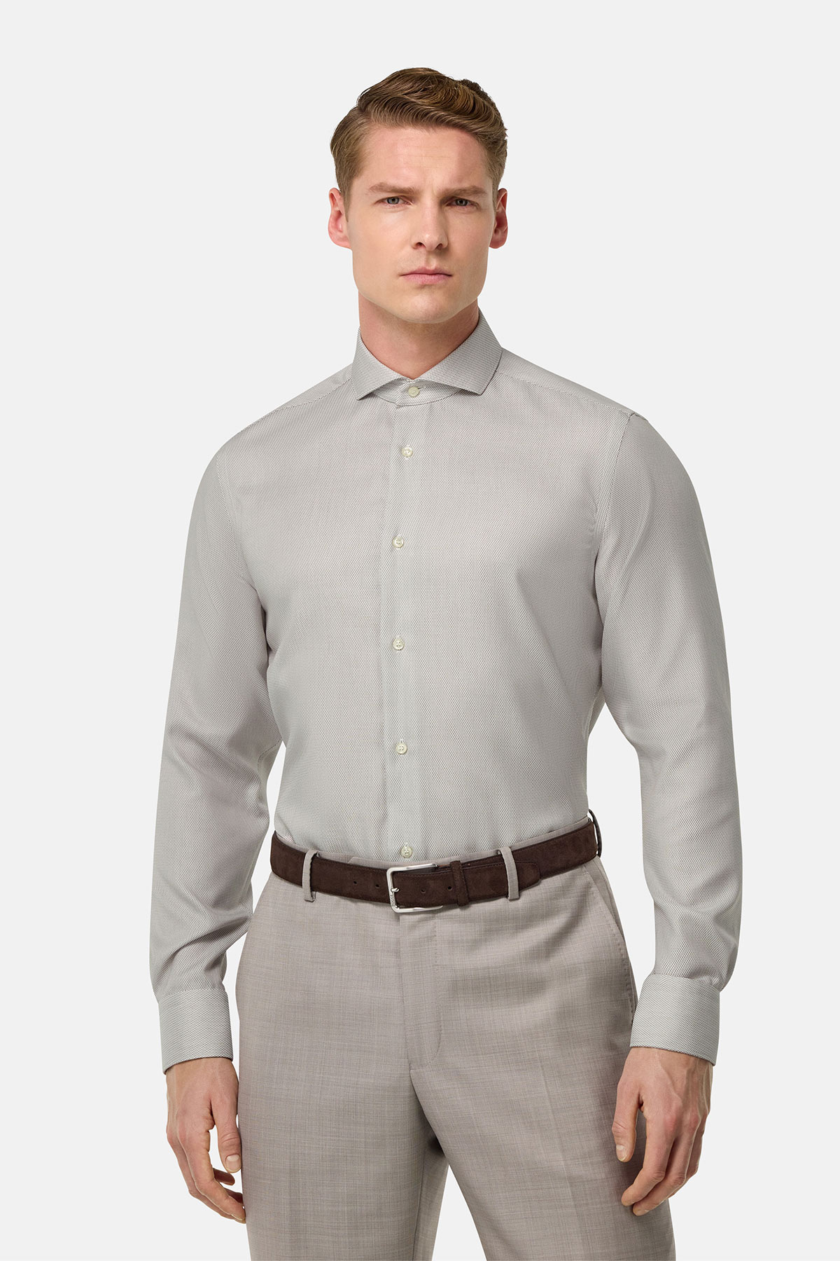Camisa Formal De Algodón Slim Fit image number 1