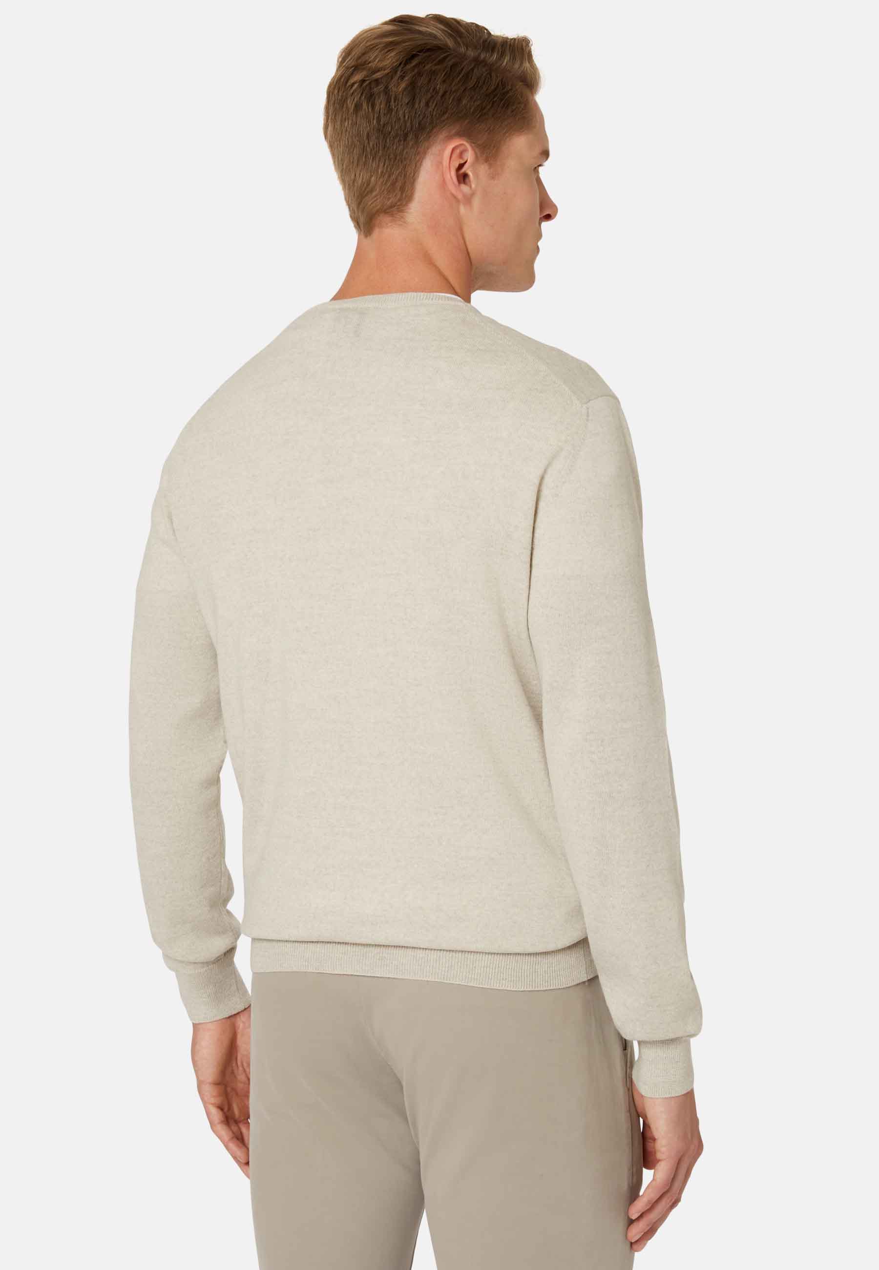 Jersey Gris Claro De Cuello Redondo De Lana Merina image number 1