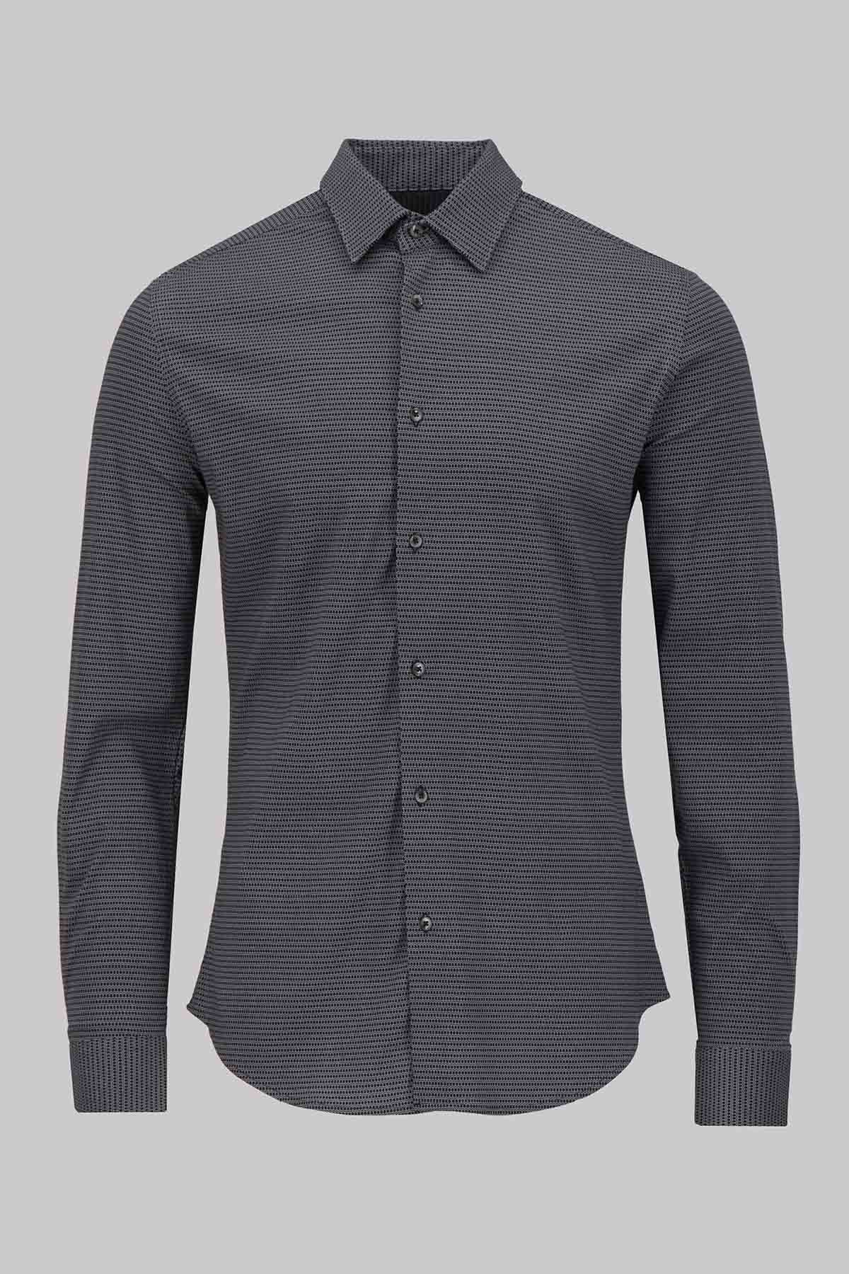 CAMISA KNIT CALDERONI NEGRO SLIM FIT