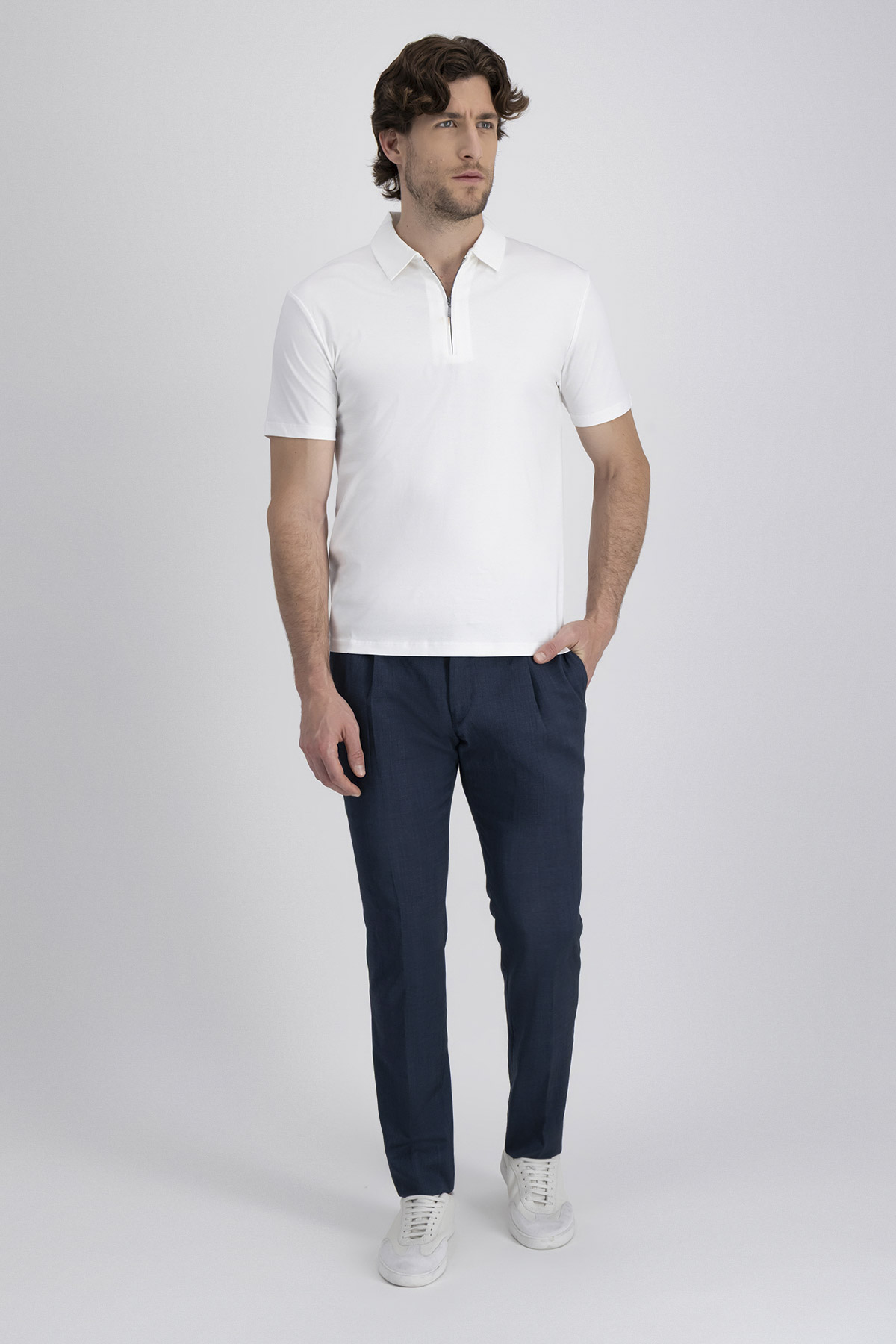 Playera Polo Mercerized Cotton Contemporary Fit image number 3